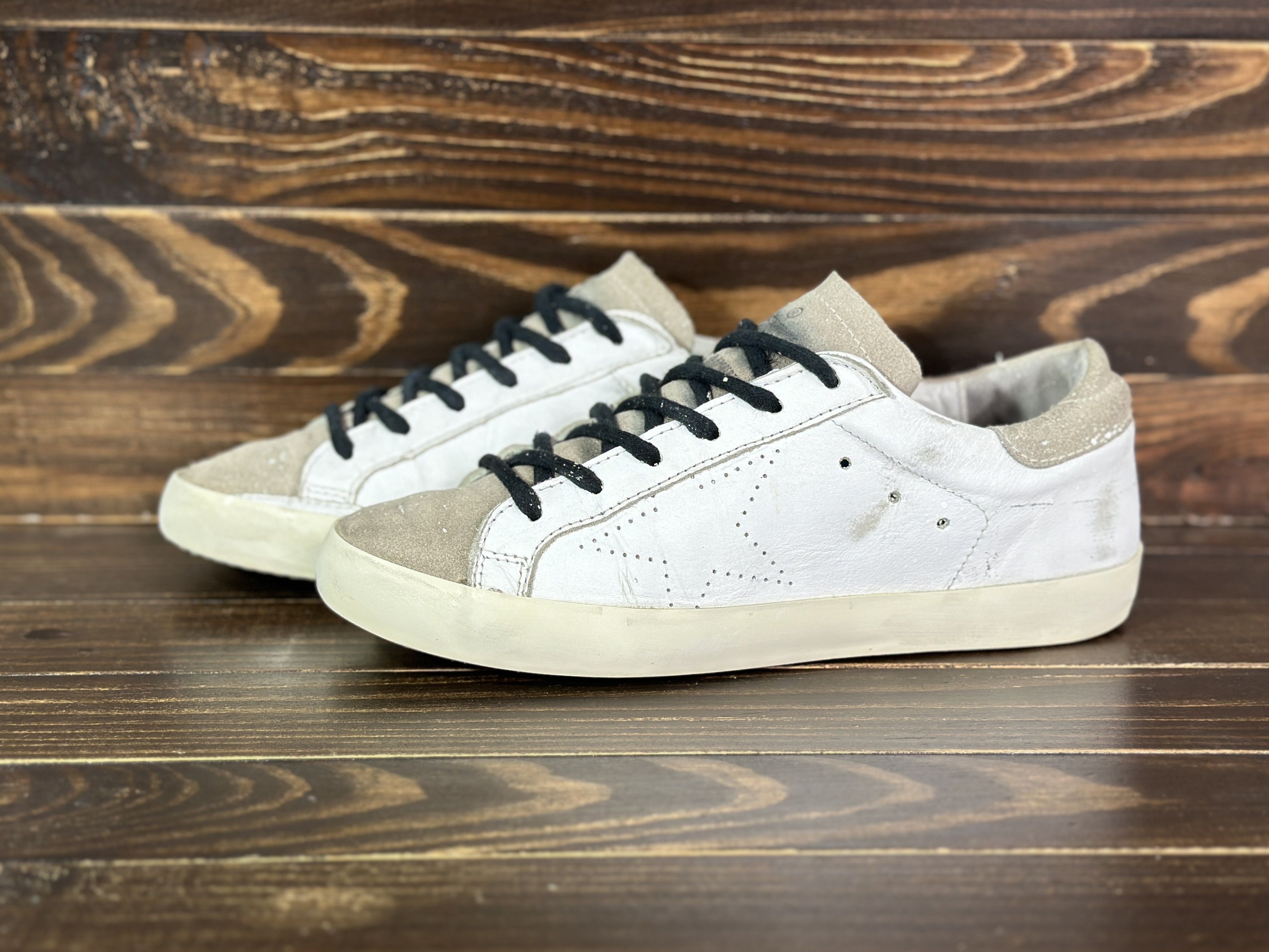 Golden Goose GOLDEN GOOSE Superstar NOBU LTD ED Leather Sneakers In Paint Size US 9 / IT 39 - 5 Thumbnail