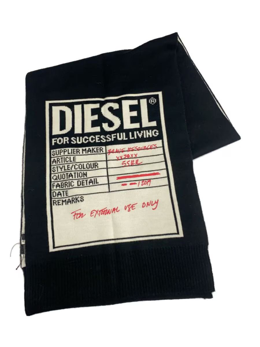 Diesel Diesel Monogram Scarf Black Size ONE SIZE - 1 Thumbnail