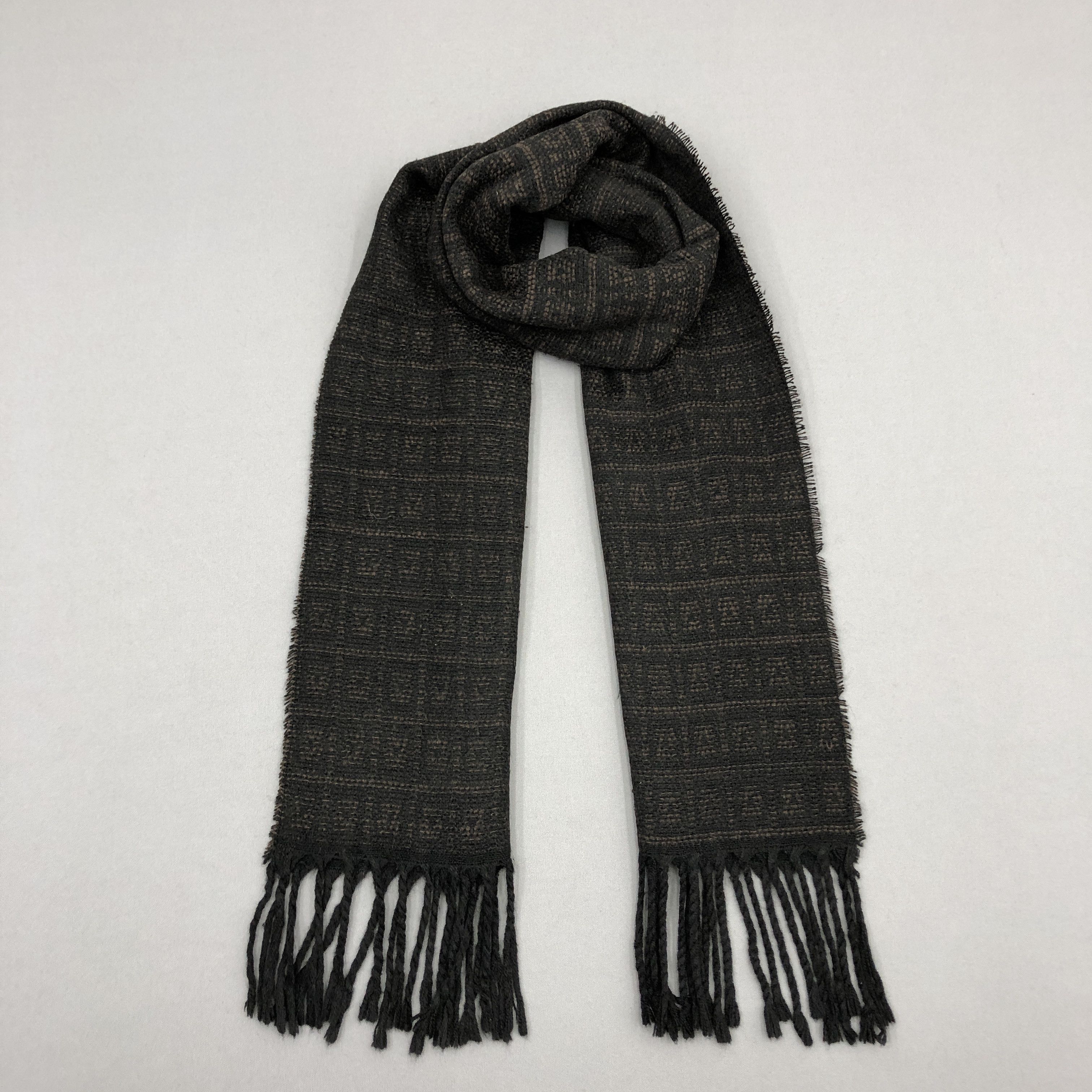 Japanese Brand Vintage Fendi Scarf FF Roma Monogram Muffler Wool Scarves Size ONE SIZE - 1 Thumbnail