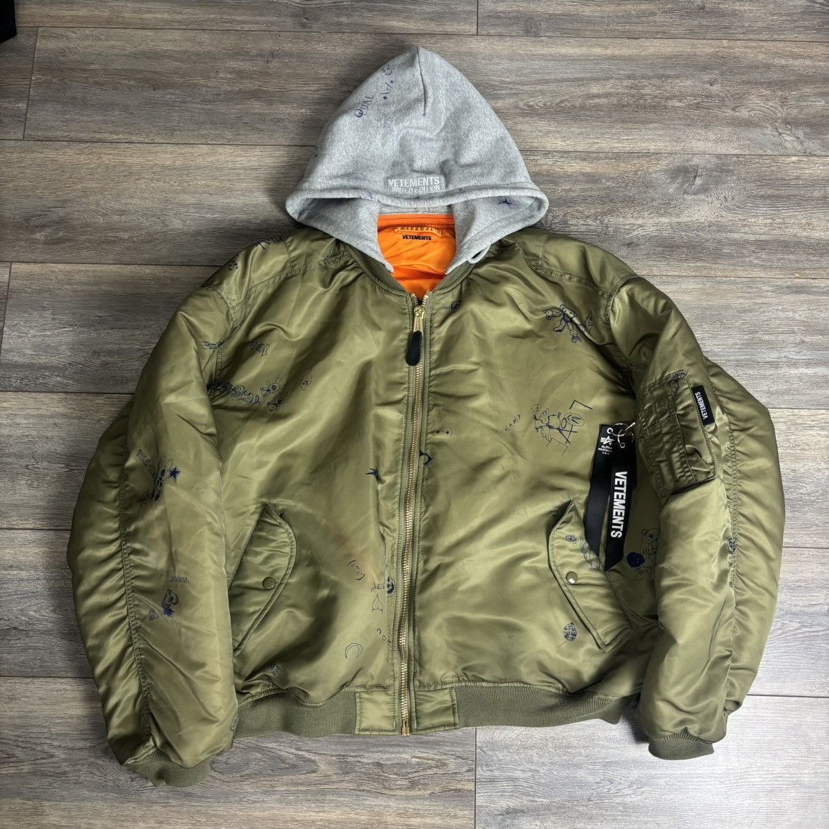 Alpha Industries × Vetements Vetements tribal alpha industries