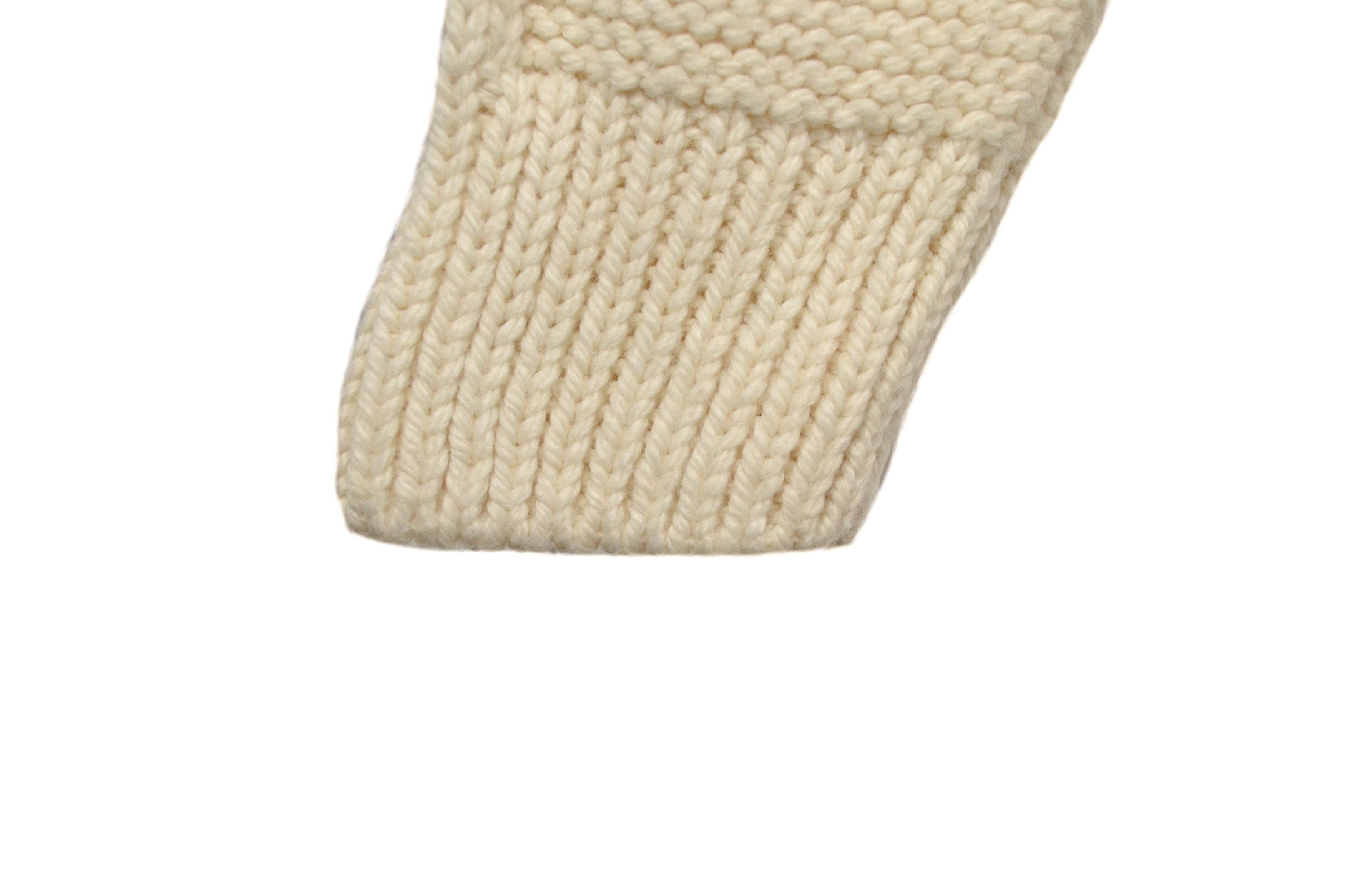 Miss Sixty Miss Sixty Y2K Cable Knit Wool Acrylic Beige V-Neck Sweater Size M / US 6-8 / IT 42-44 - 4 Thumbnail