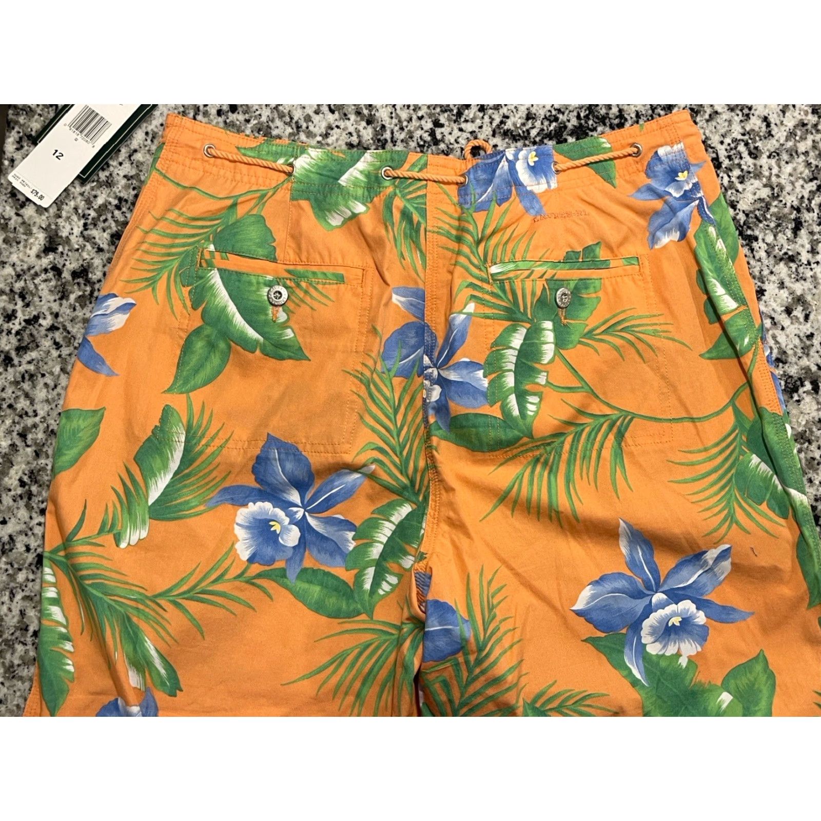 Ralph Lauren Lauren Ralph Lauren Hawaiian Floral Orange Tropical Capri Crop Pants Sz 12 Womens Size 34" / US 12 / IT 48 - 6 Thumbnail