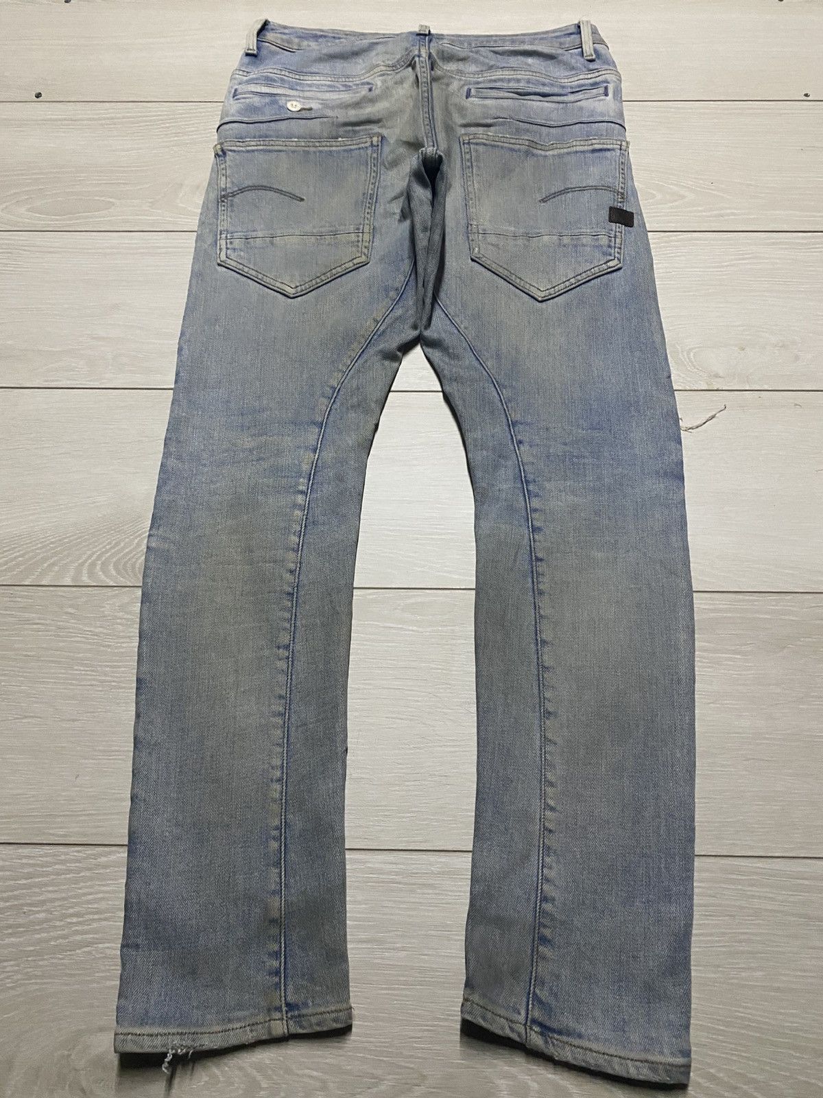 Raw State G Star Raw Multi Pocket Dirty Distressed Skinny Jeans Size US 31 - 2 Thumbnail