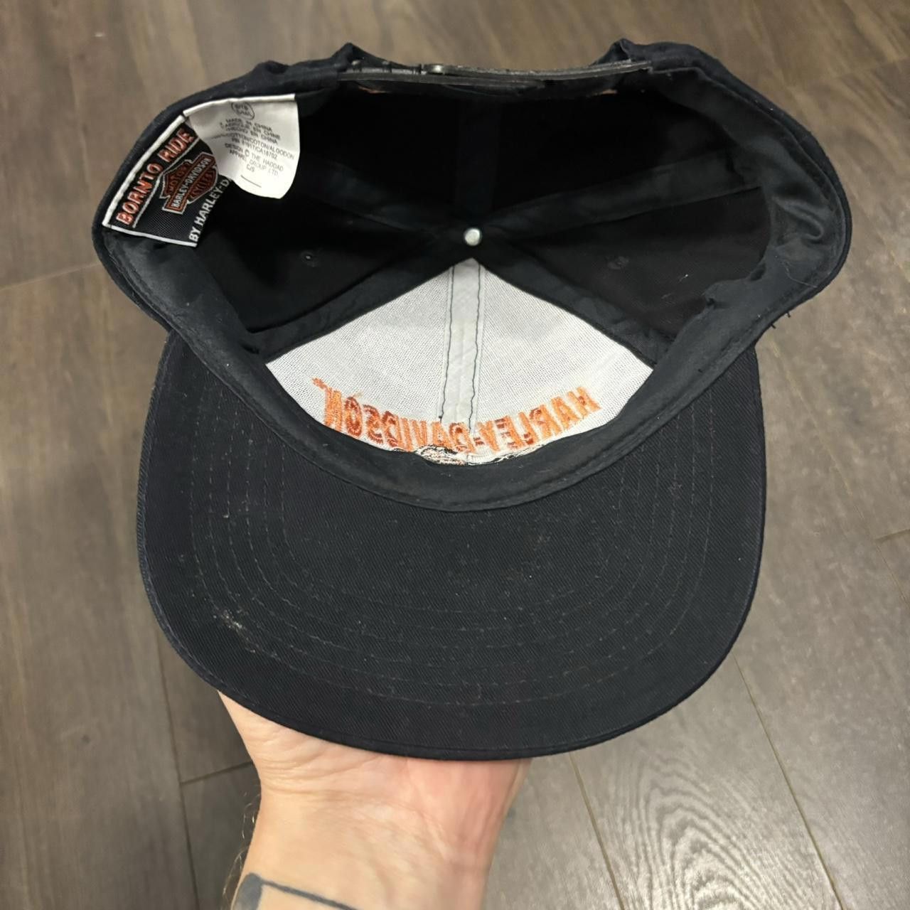 Designer Vintage Harley Davidson Motorcycles Ride The Wind Hat Size ONE SIZE - 5 Thumbnail