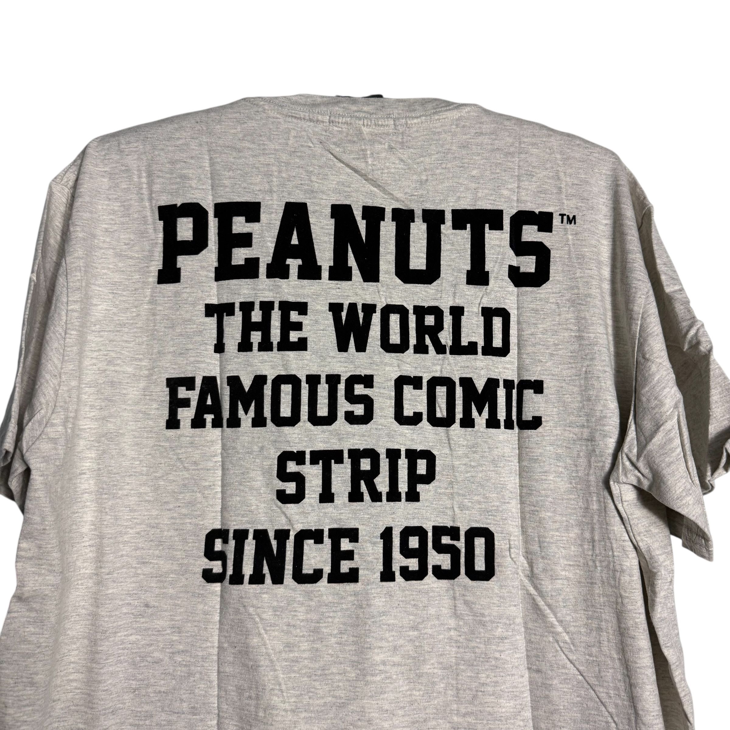 Peanuts 🔥RARE🔥Vintage Peanuts Snoopy Suede Logo T-shirt Size US XL / EU 56 / 4 - 4 Thumbnail