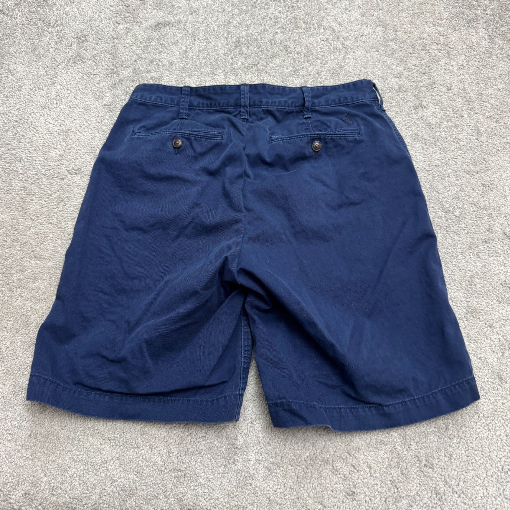 Polo Ralph Lauren Polo Ralph Lauren Relaxed Fit Chino Shorts Mens 32 Navy Blue Cotton Flat Front Size US XS / EU 42 / 0 - 2 Thumbnail