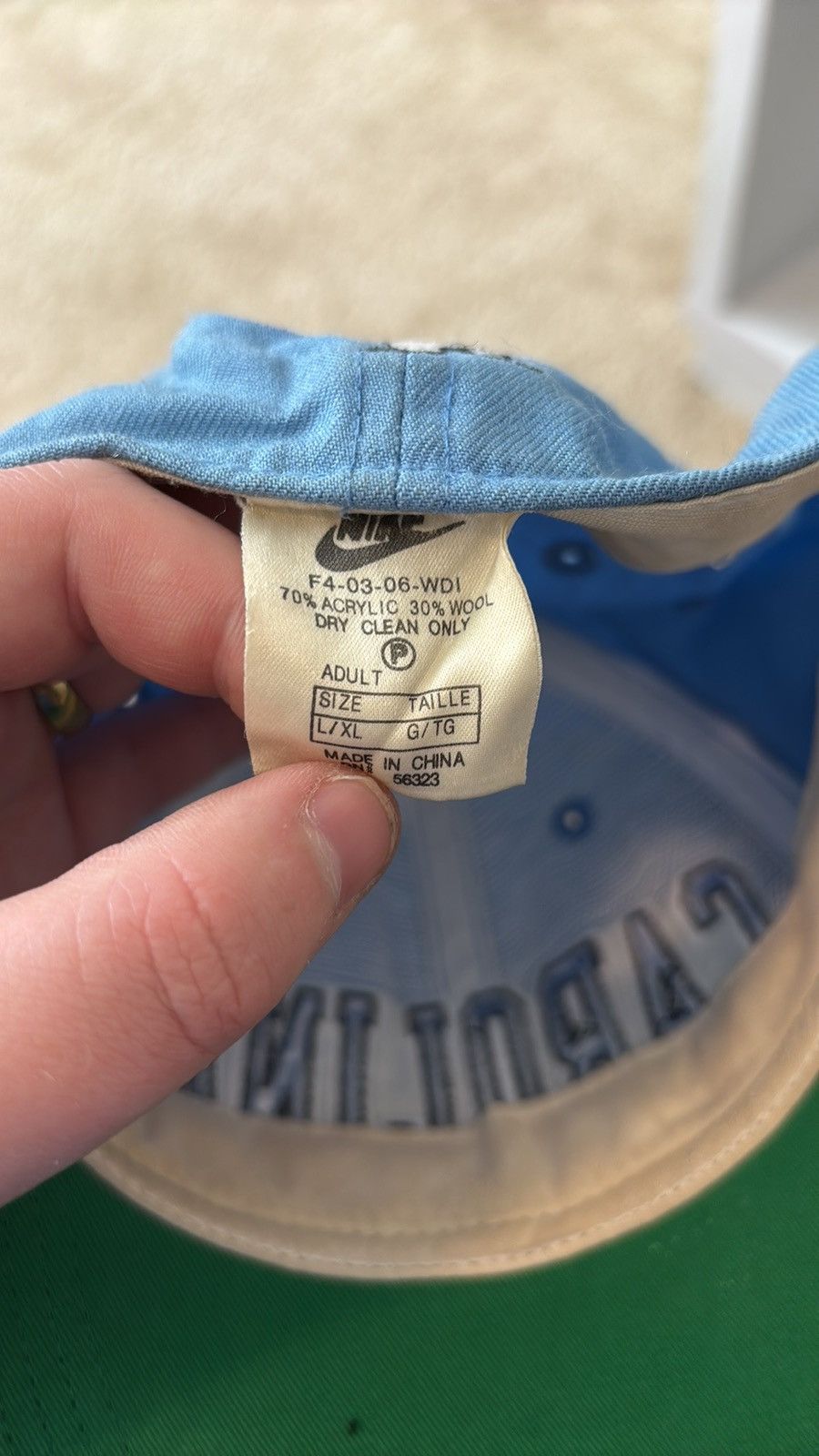 Nike × Vintage Vintage Nike UNC Tar Heels Hat Size ONE SIZE - 6 Thumbnail