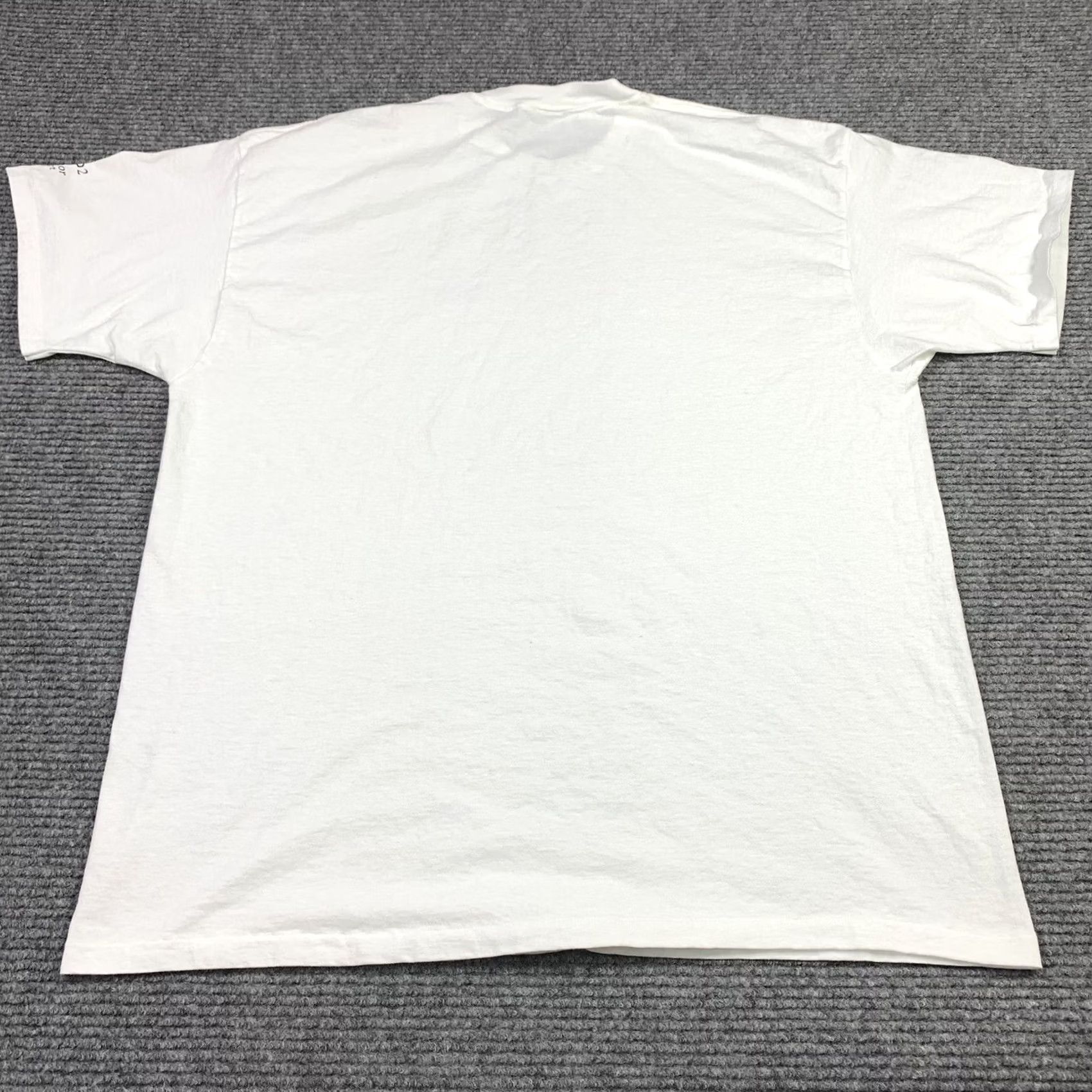 Delta VINTAGE Delta T-Shirt 2XL White Graphic Tee 100% Cotton Made USA Mens 90s Vintage Graphic Size US XXL / EU 58 / 5 - 3 Thumbnail