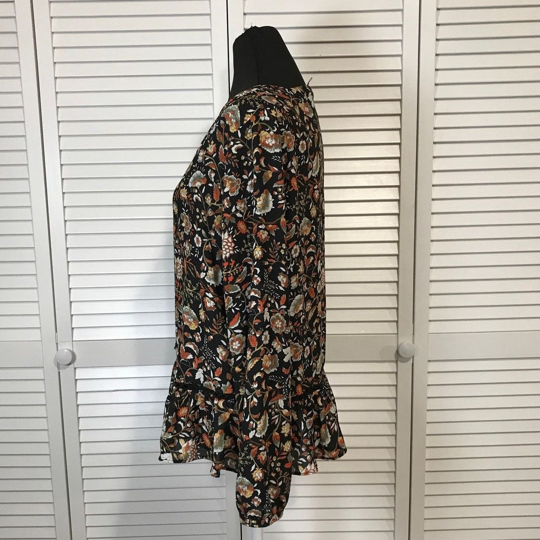 Other a.n.a. A New Approach Boho Floral Embroidered Blouse PL Size L / US 10 / IT 46 - 2 Thumbnail