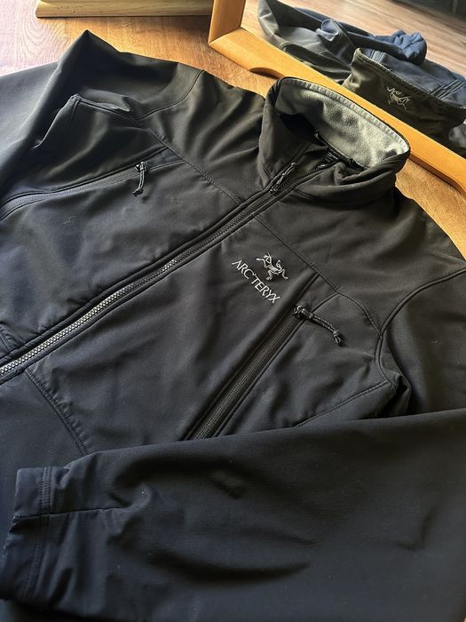 Vintage Arc'teryx Jacket Mens Medium Black Gamma Soft Shell Fleece