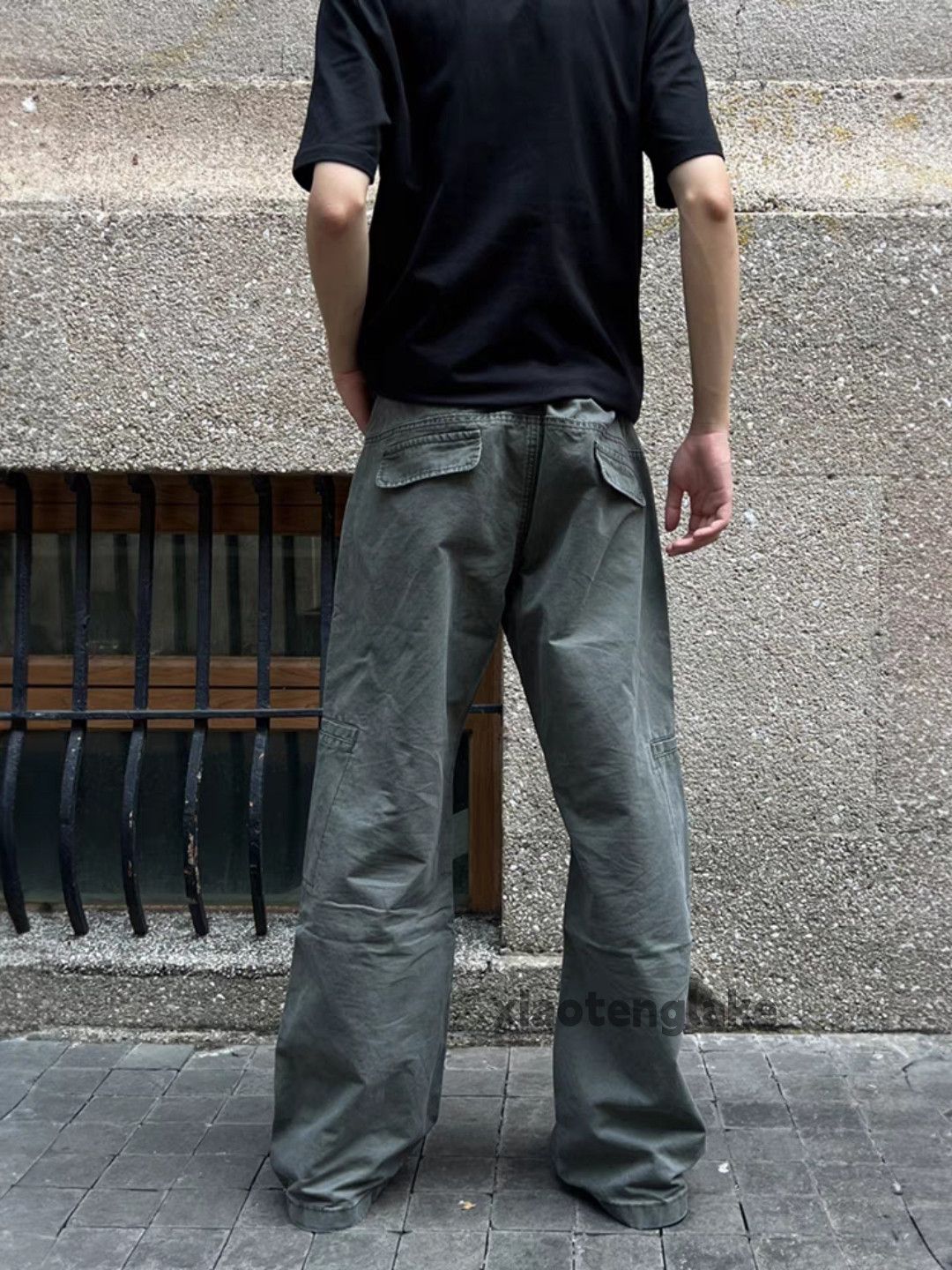 Designer × Japanese Brand × Vintage washed faded cleanfit yuppie loose baggy cargo pants Size US 34 / EU 50 - 3 Thumbnail