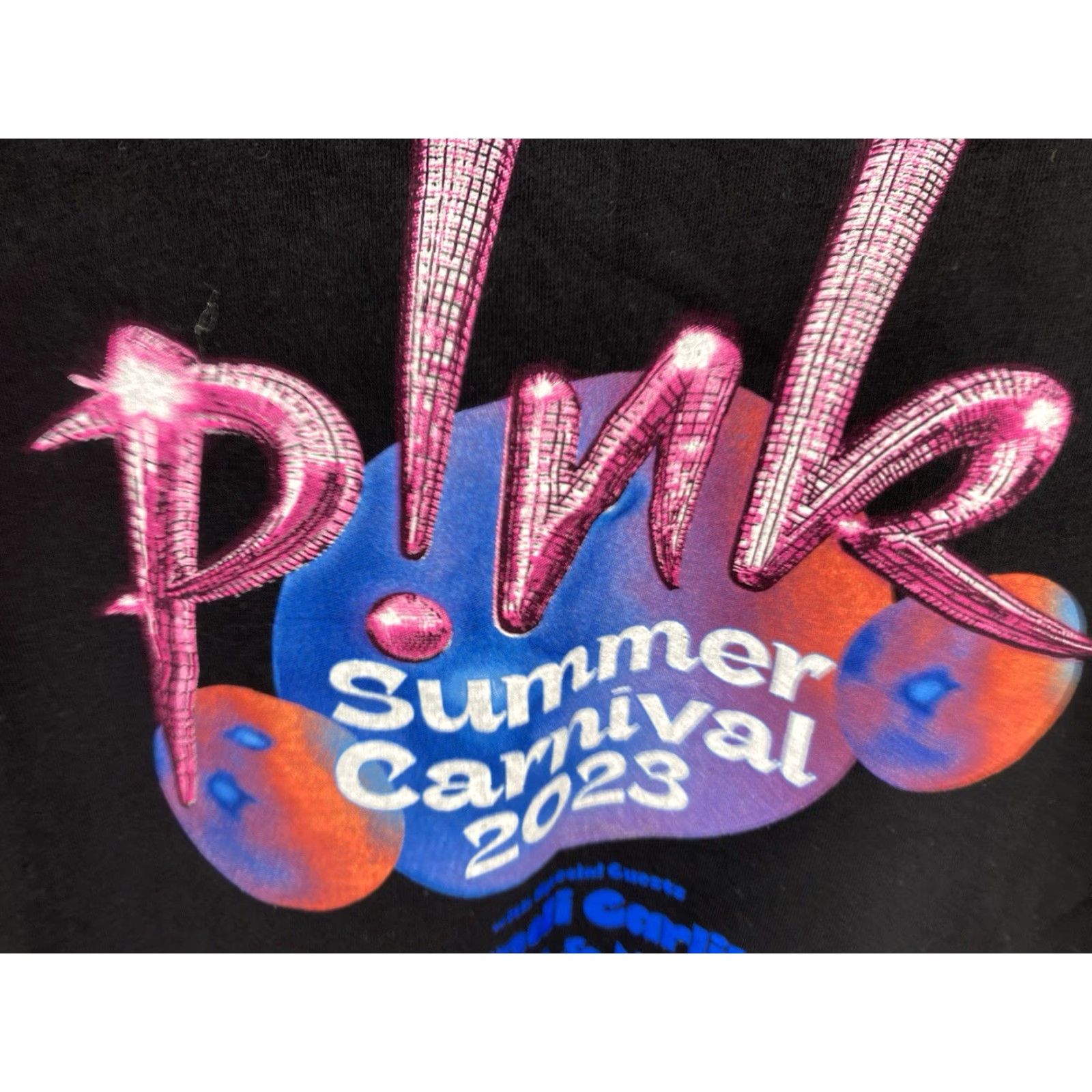Kotn VINTAGE? Pink Concert Shirt Women XL Black Summer Carnival 2023 Pat Benatar Pullover T-Shirt Crew Neck Short Sleeve Womens Logo Shirt Size XL / US 12-14 / IT 48-50 - 6 Thumbnail