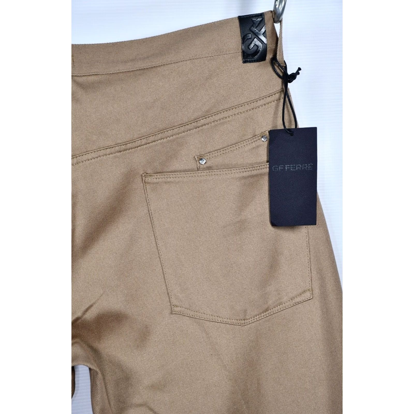 Vintage GF FERRE Pants Men Wide-Leg 5-Pocket Zip Detalis Size 40 Beige Vintage? No Size US 40 / EU 56 - 6 Thumbnail