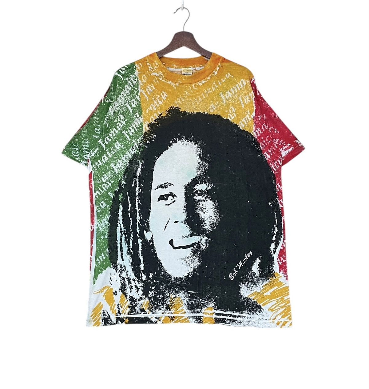 Band Tees × Vintage Vintage Bootleg Singer Bob Marley T-shirt 2000s Size US XL / EU 56 / 4 - 1 Thumbnail
