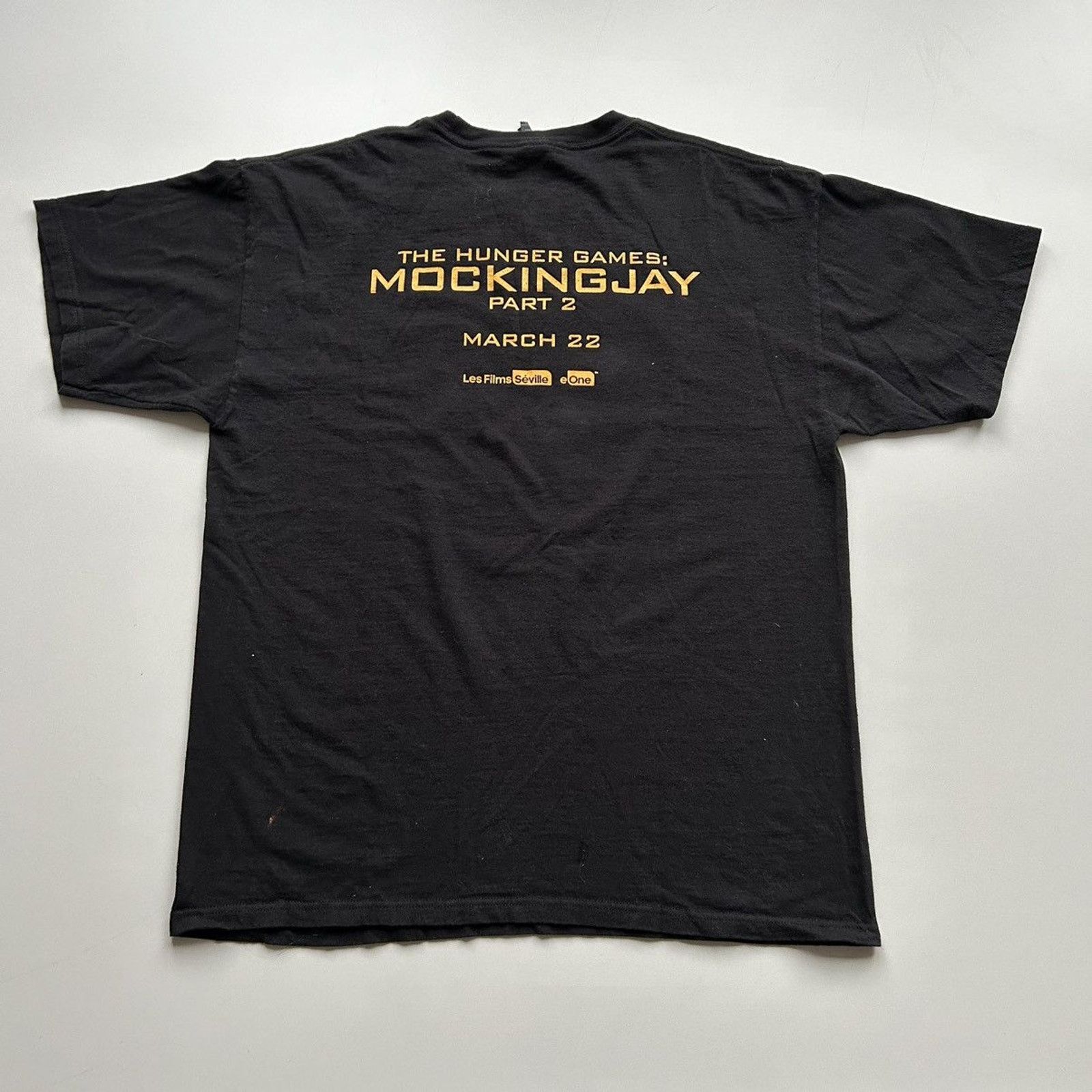 Vintage Y2K The Hunger Games Mocking Jay Part 2 Movie T Shirt Large Size US L / EU 52-54 / 3 - 3 Thumbnail