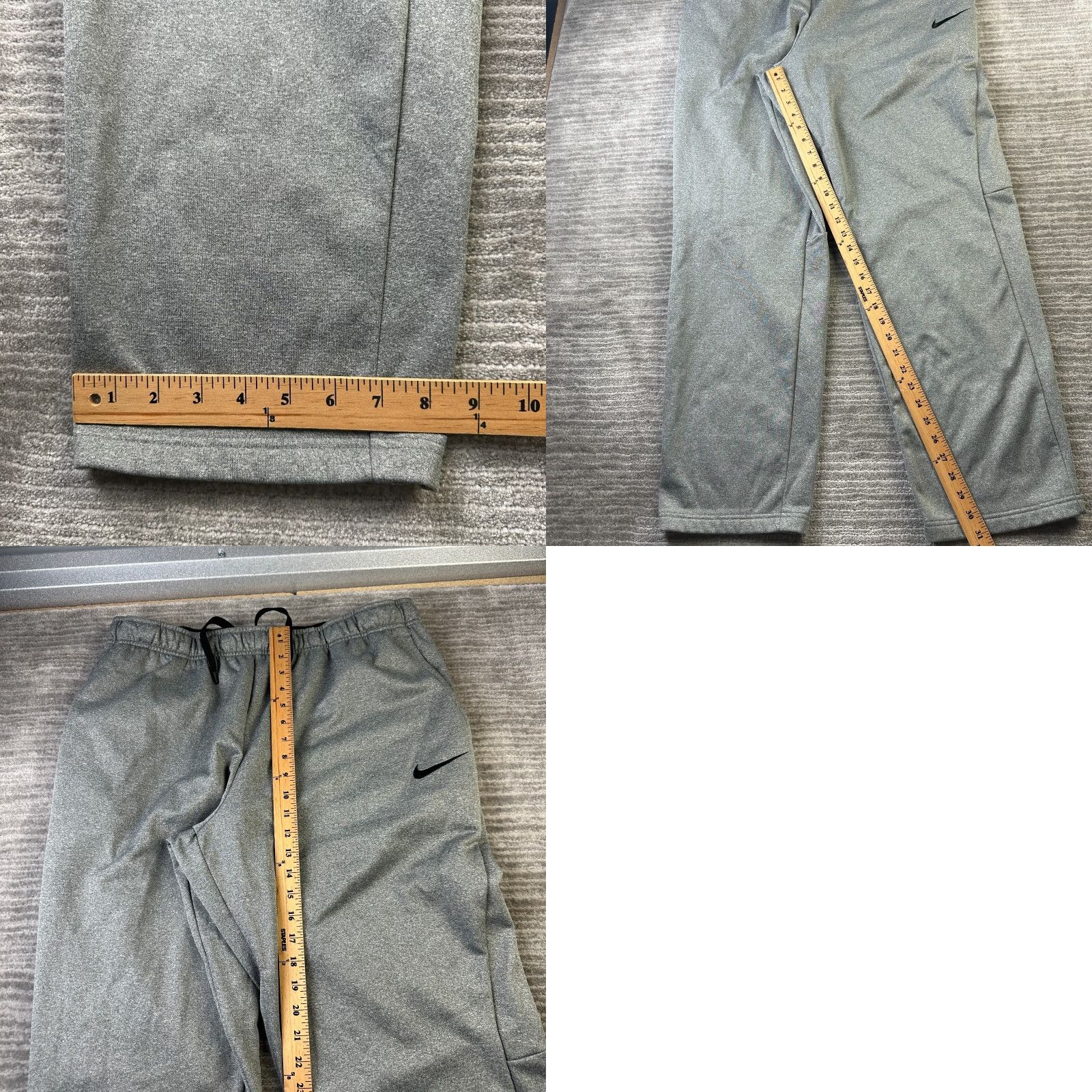 Nike Nike Pants Mens 2XL Gray Dri-FIT Sweatpants Training Gym Regular Waist 36 In Pockets Adjustable Size US 39 - 8 Thumbnail