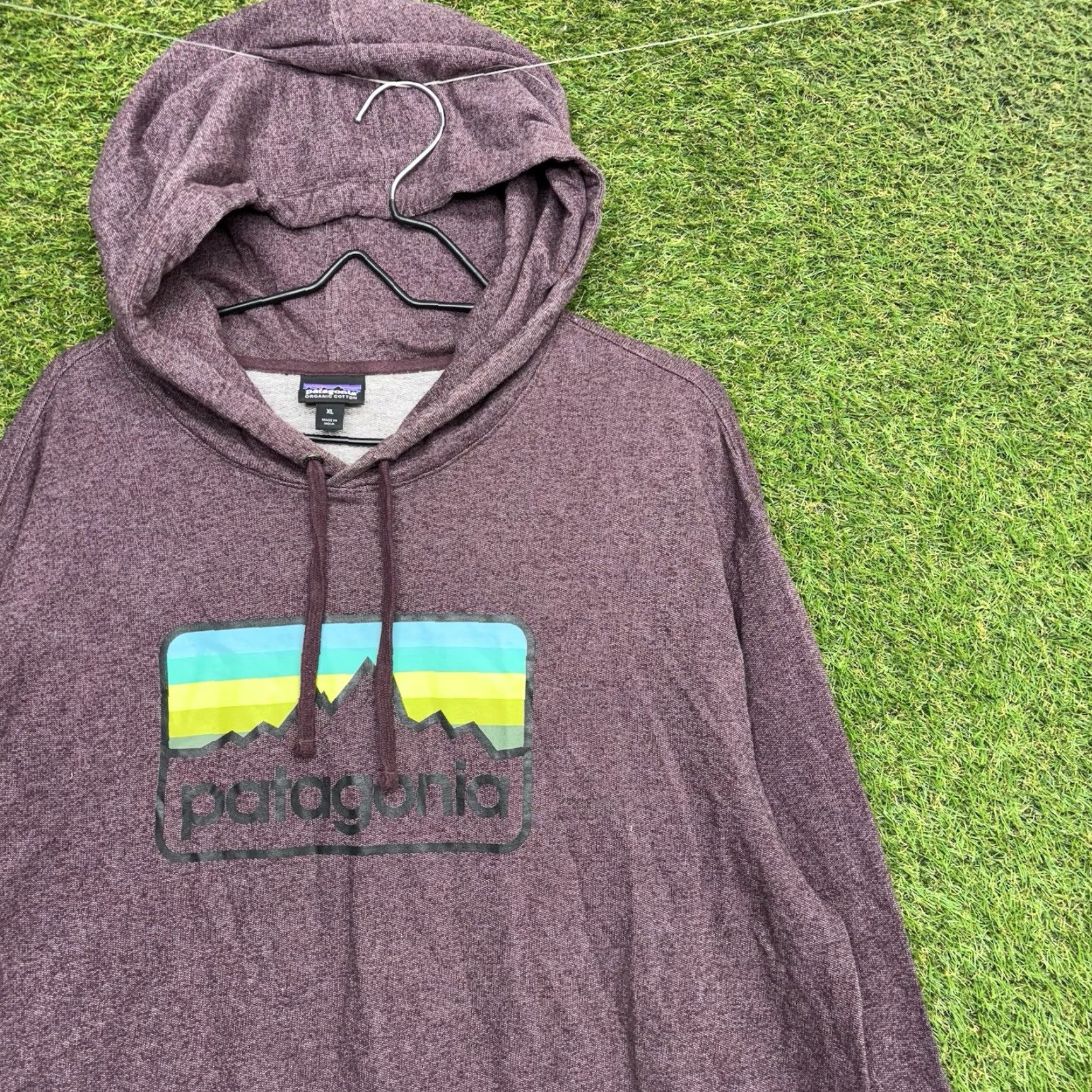 Patagonia Patagonia Sweatshirt Mens XL Purple Logo Hoodie Outdoors Casual Hiking Size US XL / EU 56 / 4 - 3 Thumbnail