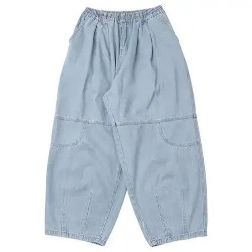 Japanese Brand 21SS Indigo Union Japan Light Blue Denim Carrot Pants Size US 32 / EU 48 - 2 Thumbnail
