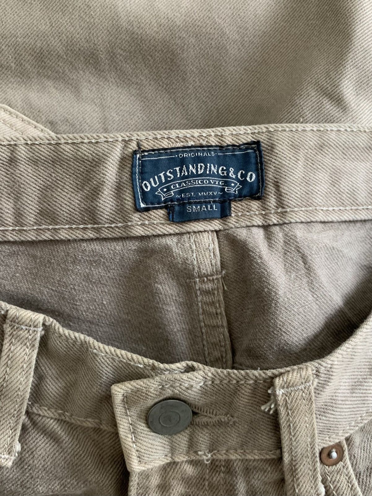 Japanese Brand Outstanding & Co Reguler Wide Baggy Jeans Size US 30 / EU 46 - 4 Thumbnail