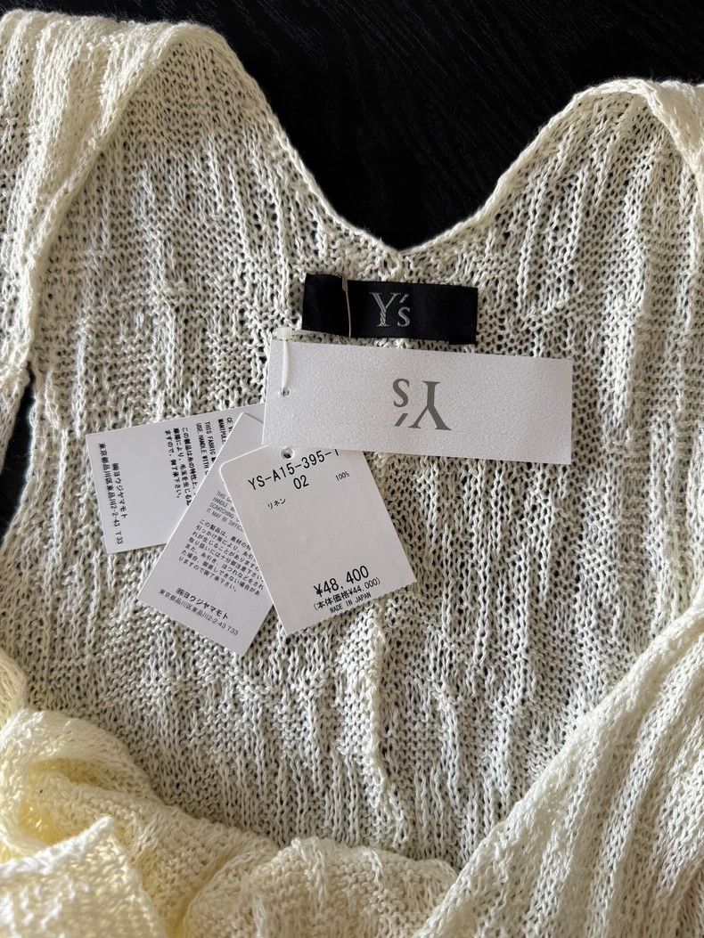 Y's Y's 2024SS Linen Streamer Sleeveless vest Size ONE SIZE - 8 Thumbnail