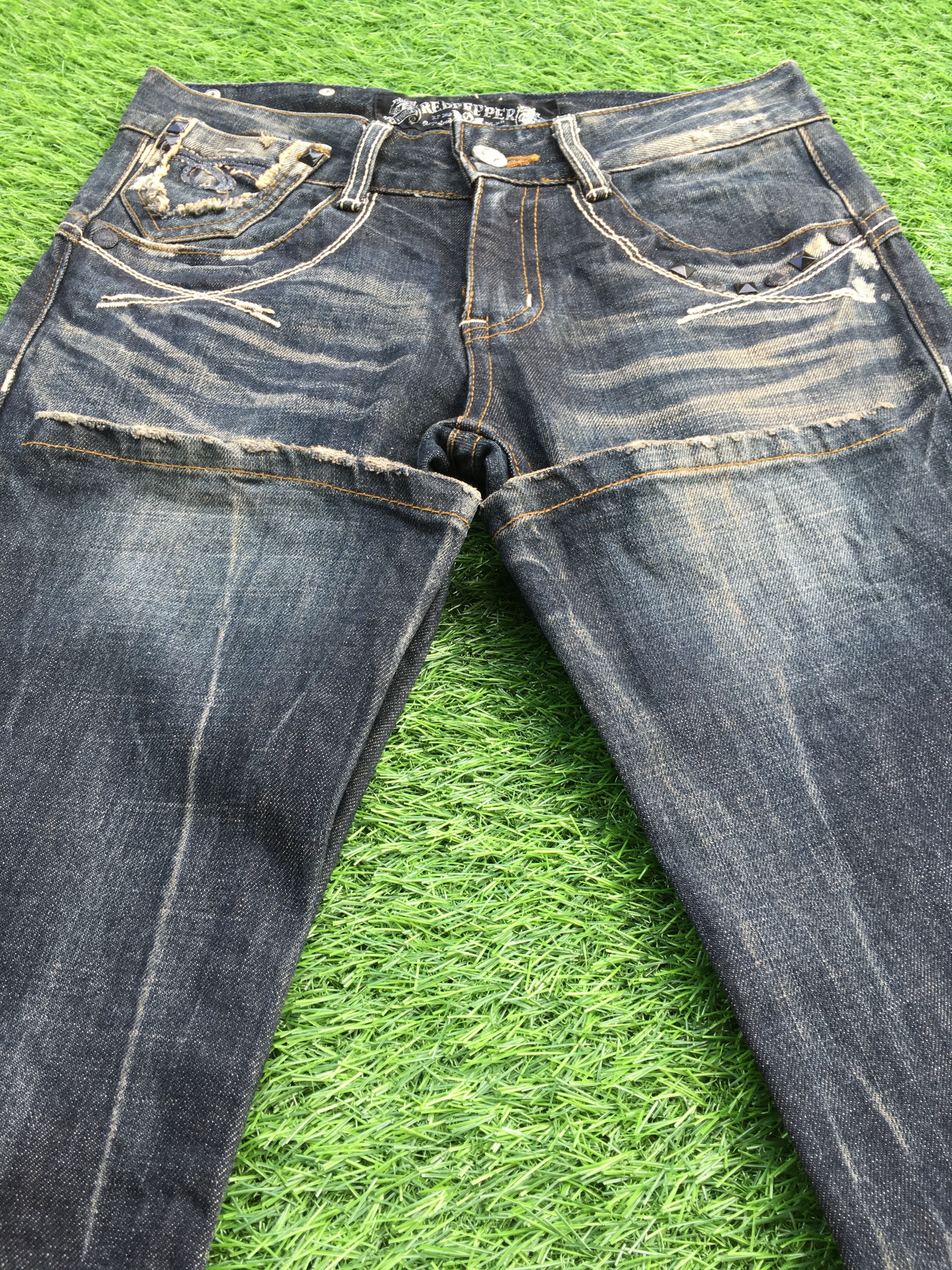 Japanese Brand Japanese Skull Denim Low Waist Flared Denim Jeans, D-1199 Size 26" / US 2 / IT 38 - 7 Thumbnail