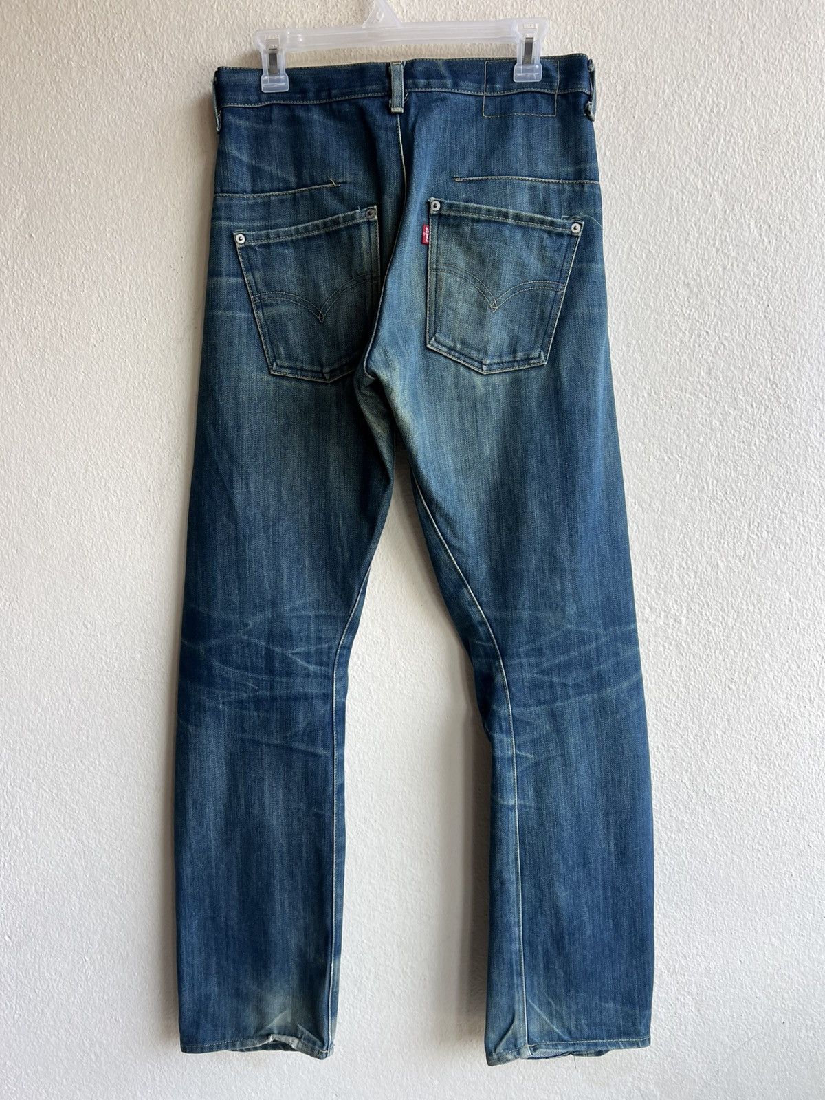 Levi's Vintage 2001 Levi’s Engineered Regular Dirty Mud Denim Jeans Size US 30 / EU 46 - 3 Thumbnail