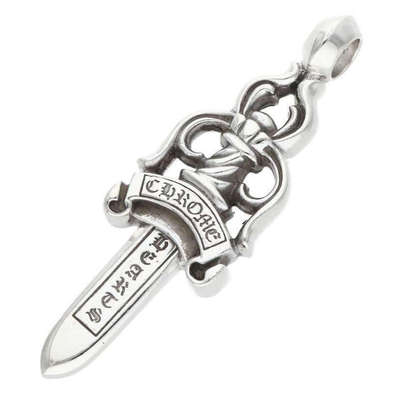 Chrome Hearts Chrome Hearts #10 Large Dagger Zipper Pendant Silver