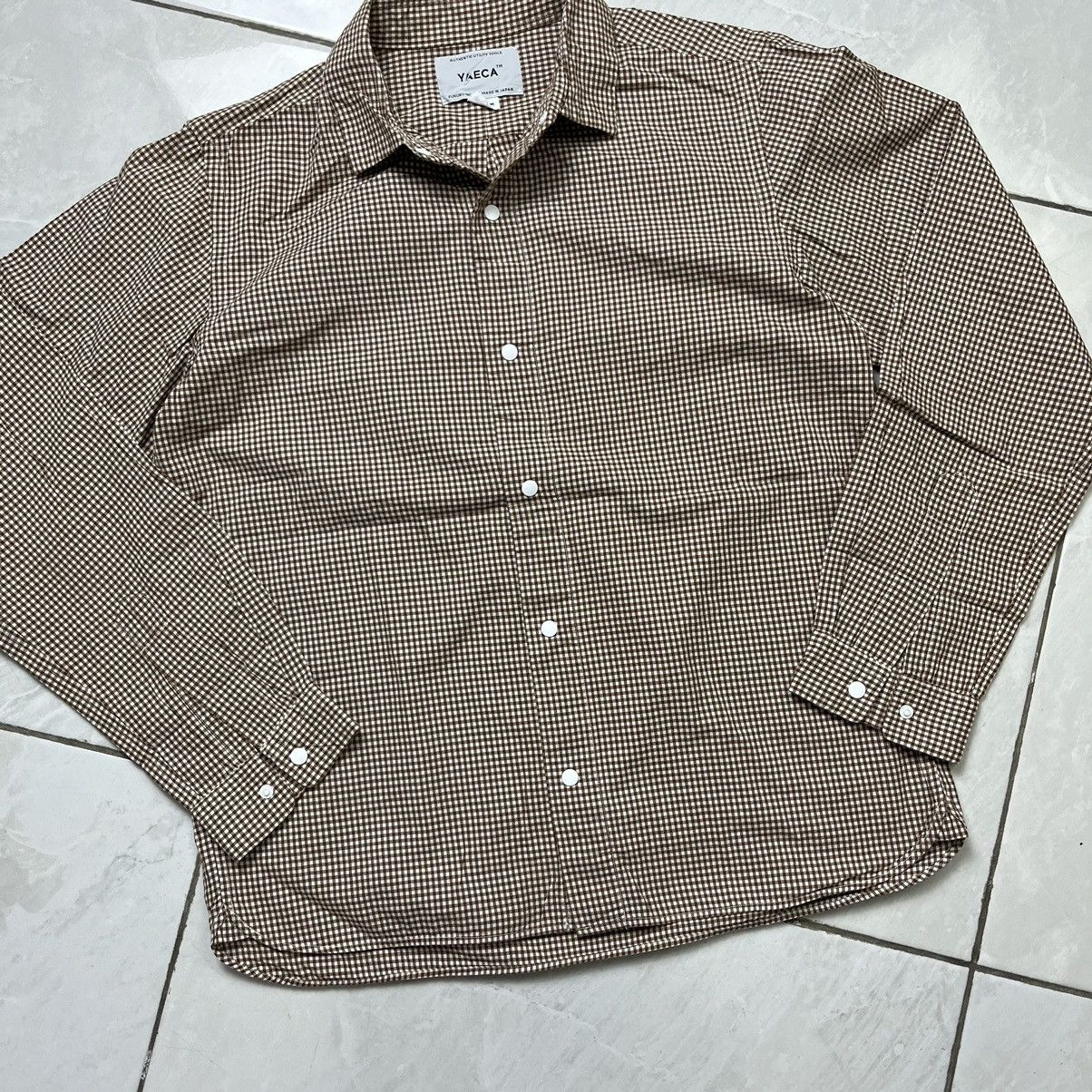 YAECA Yaeca checkered button ups shirt long sleeve Size US M / EU 48-50 / 2 - 6 Thumbnail