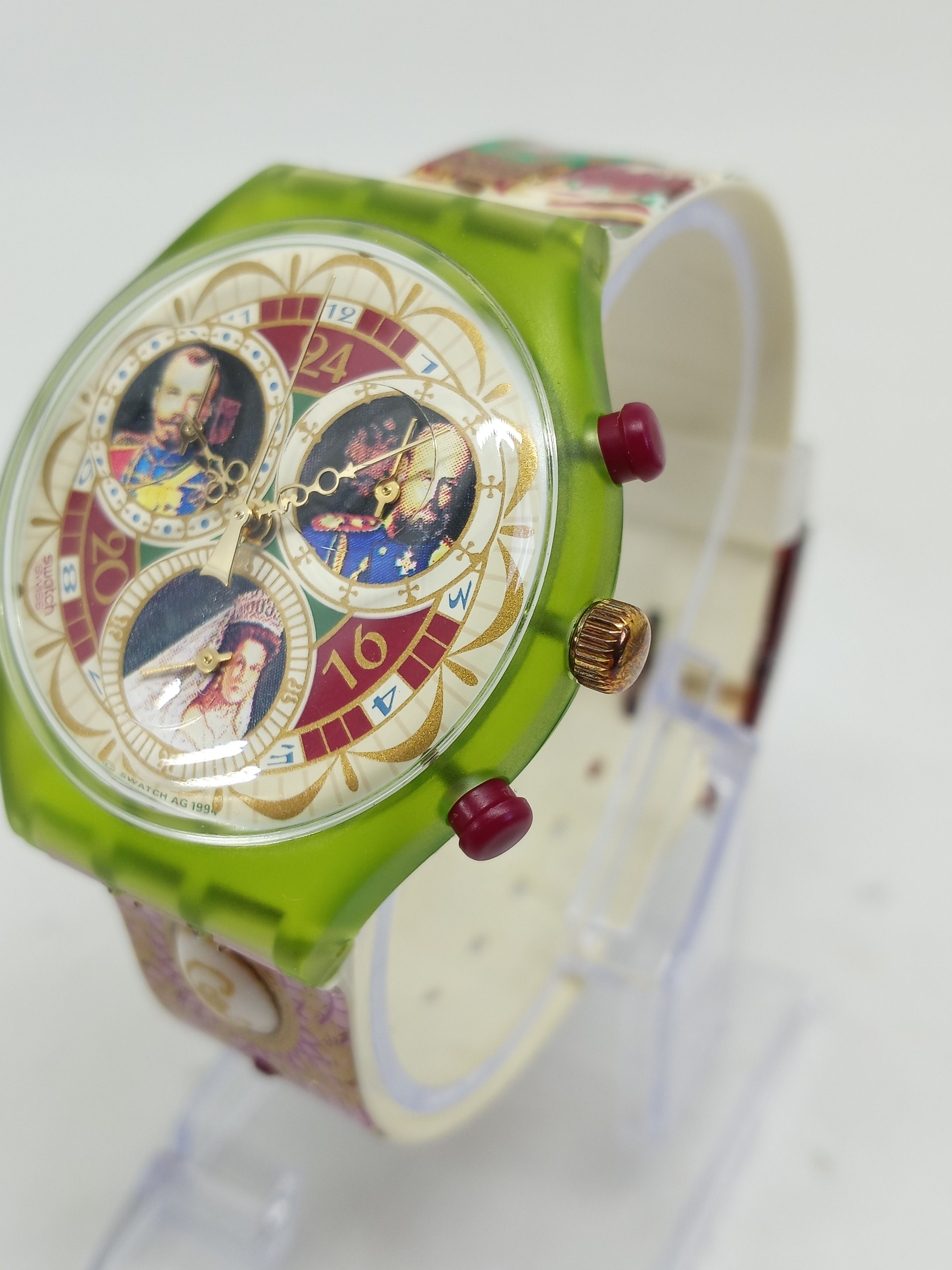 Vintage 1994 Swatch Chrono Scg107 Russian Treasure Watch, Men's Product Image