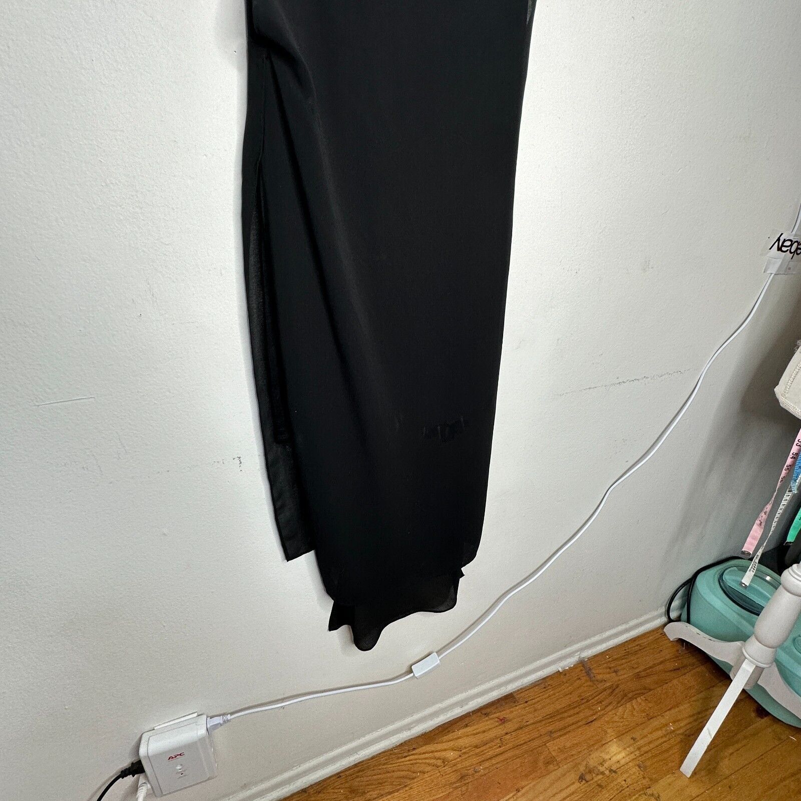 Other Hyfve Black Draped Sleeveless Faux Wrap Midi Dress Med Size M / US 6-8 / IT 42-44 - 5 Thumbnail