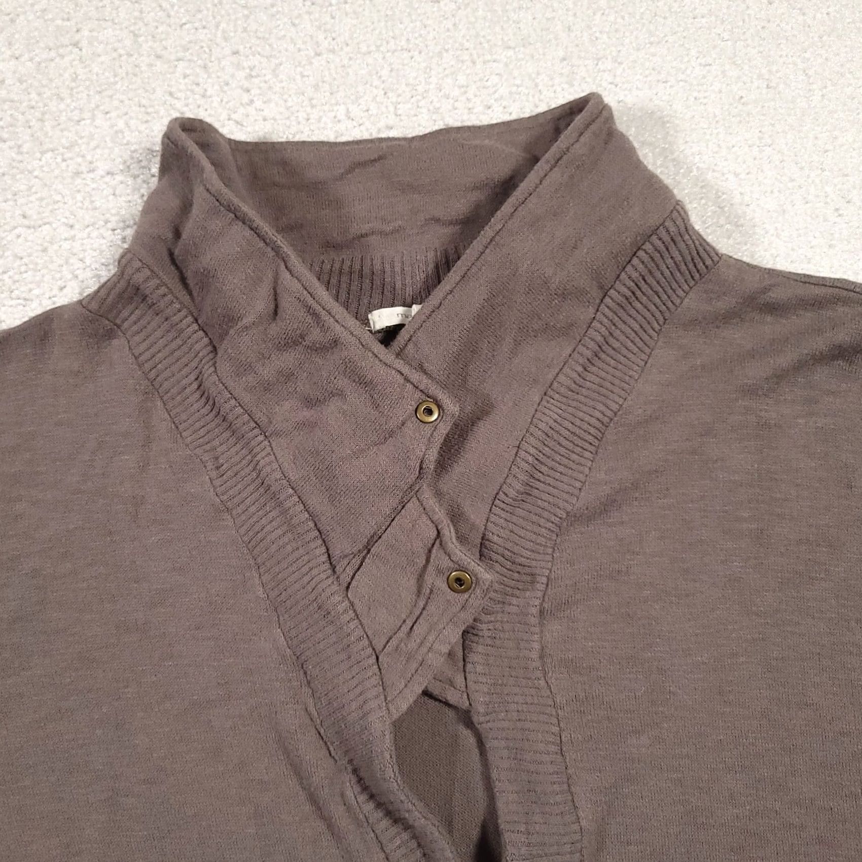 Vintage Maurices Women's Cardigan Open Front 2X Gray Knit Sweater Long Sleeve Casual Fall Winter Plus Size 2X Womens Mens Boys Girls Size XXL / US 16-18 / IT 52-54 - 3 Thumbnail