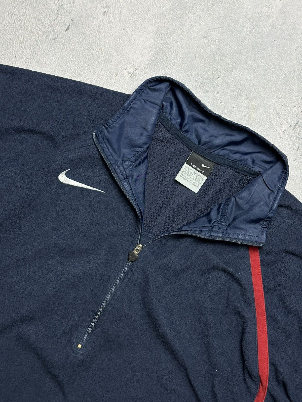 Nike Nike Therma-Fit Total 90 Vintage Half-Zip center swoosh logo Size US L / EU 52-54 / 3 - 2 Thumbnail