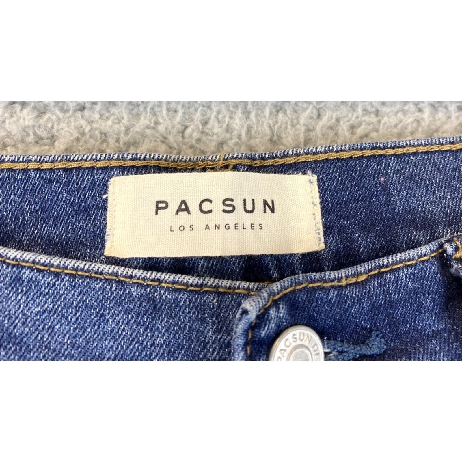 Pacsun PACSUN High Rise Straight Jeans Women's Size 28 Blue Denim 30x27 Cotton Blend Size 28" / US 6 / IT 42 - 3 Thumbnail