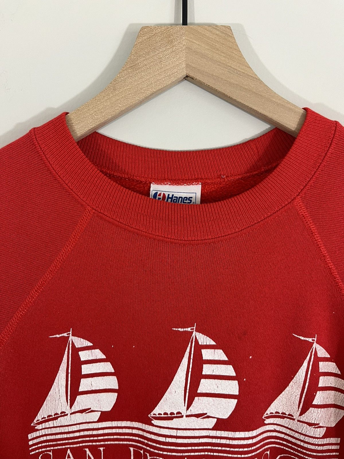 Vintage Thrashed Paint Stain San Francisco Distressed Cali Crewneck Size US L / EU 52-54 / 3 - 3 Thumbnail