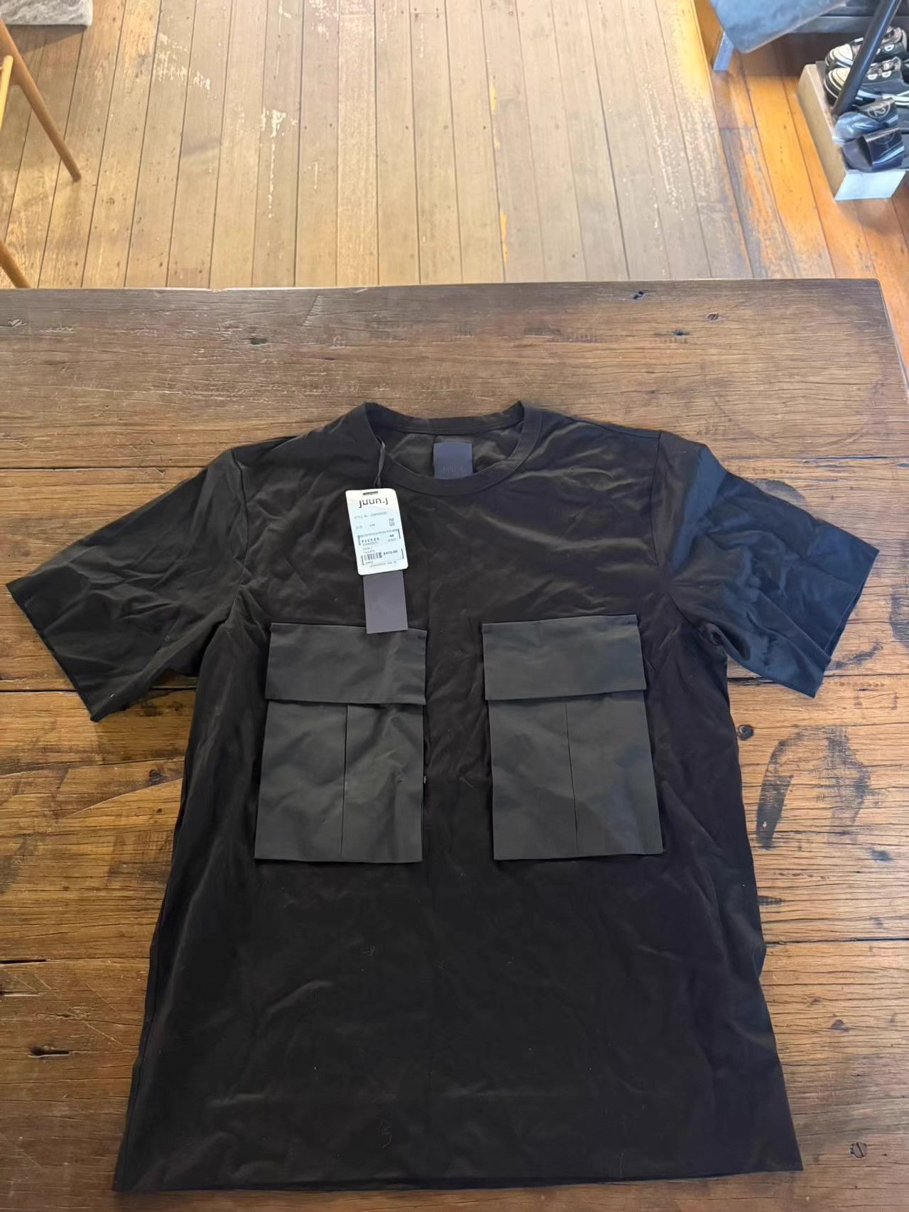 Juun.J JUUN.J 16SS Men's Patch Pocket Short Sleeve T-shirt Ｑ25 Size US M / EU 48-50 / 2 - 1 Thumbnail