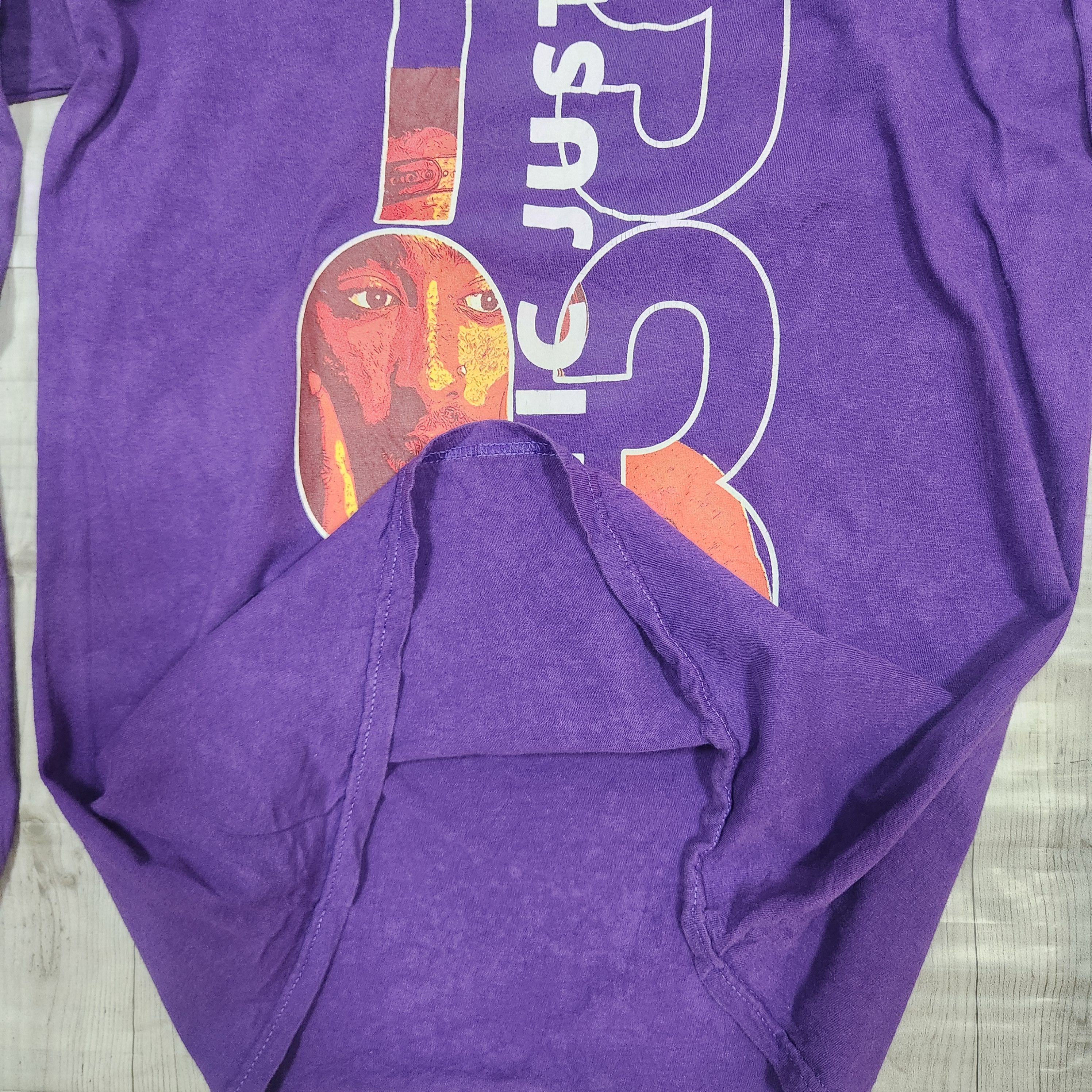 Rap Tees Tupac Shakur Poetic Justice 1993 Purple Long Sleeves Size US M / EU 48-50 / 2 - 10 Thumbnail