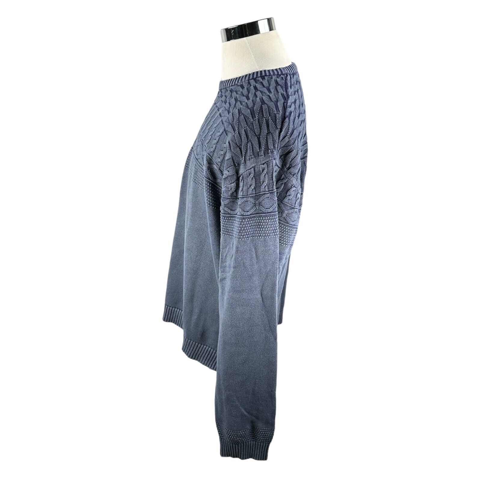 The Unbranded Brand Novica Overdyed Knit Pullover Sweater 2XL XXL Cable Blue Size US XXL / EU 58 / 5 - 5 Thumbnail