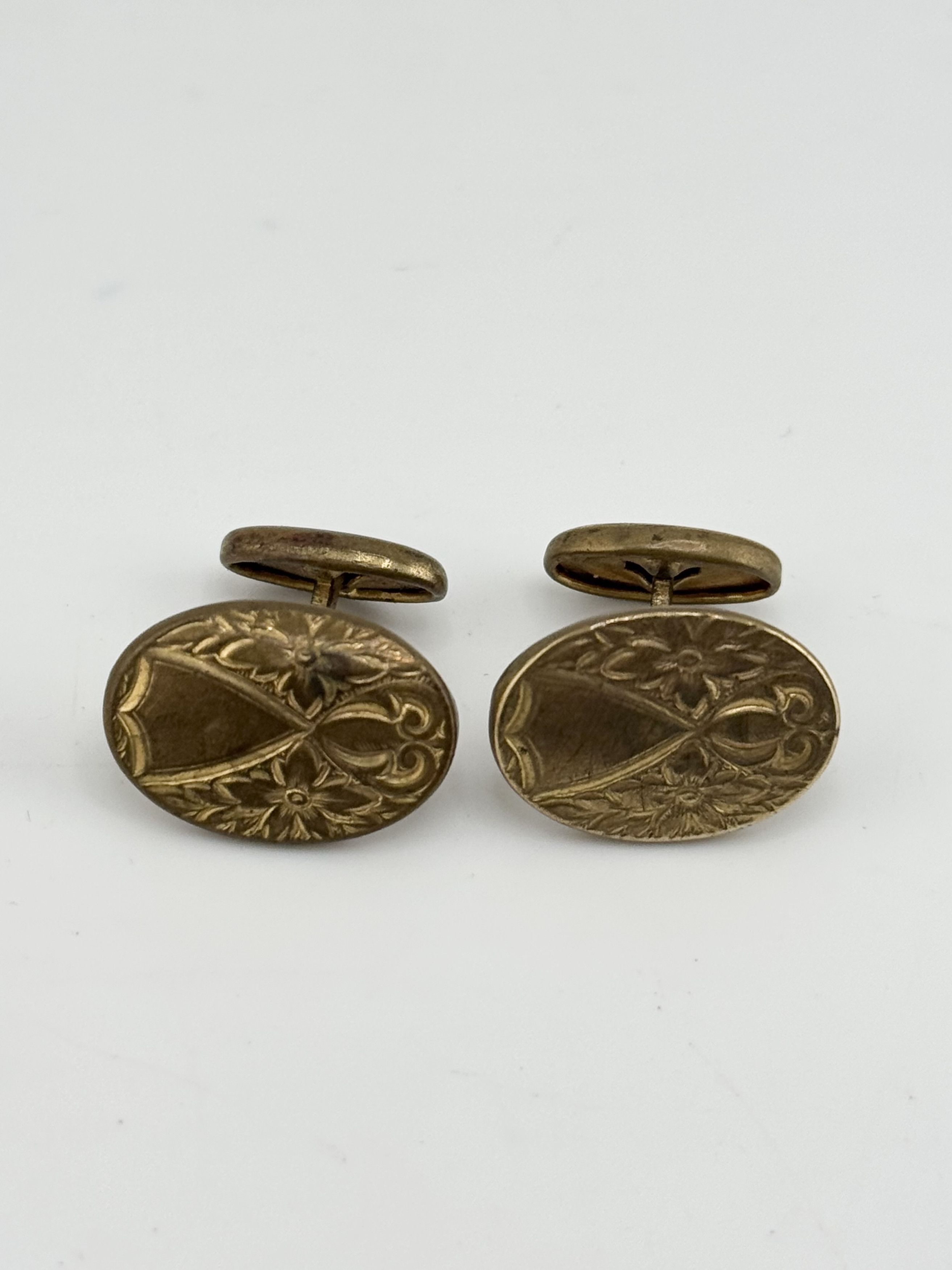 Vintage Vintage gold filled engraved cuff links Size ONE SIZE - 2 Thumbnail