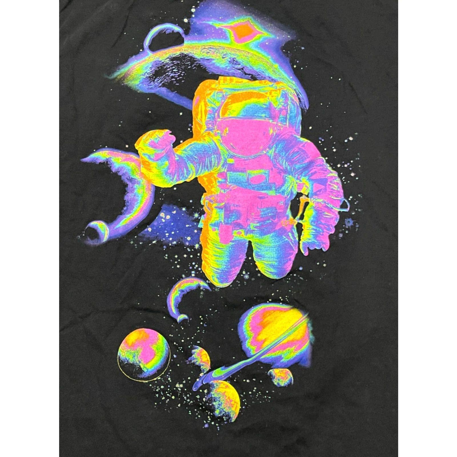 NASA Hyper Space Shirt Mens Large Black NASA Print Space Colorful Crew Neck Short Sleeve T-Shirt Size US L / EU 52-54 / 3 - 3 Thumbnail