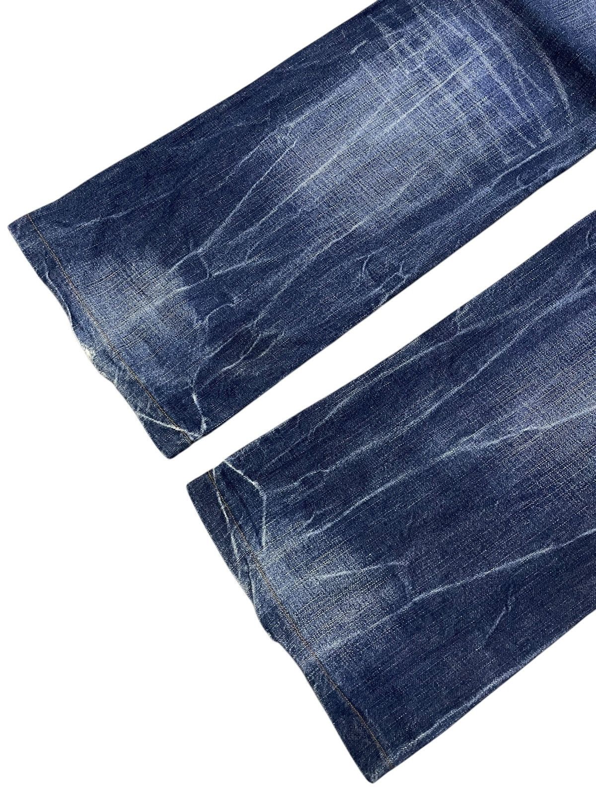 Japanese Brand × Le Grande Bleu (L.G.B.) Oririn Japan Flare Wide Leg Feathers Wings Embroidered Jeans Size US 31 - 5 Thumbnail