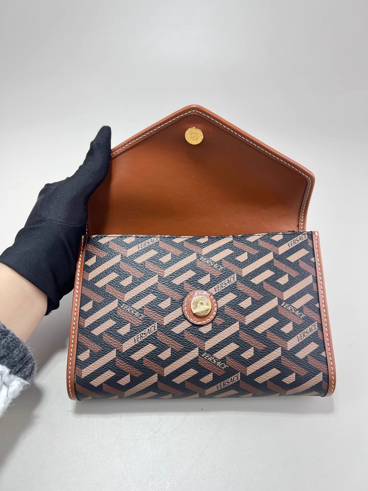 Versace VERSACE Brown Chain Crossbody Bag Size ONE SIZE - 3 Thumbnail