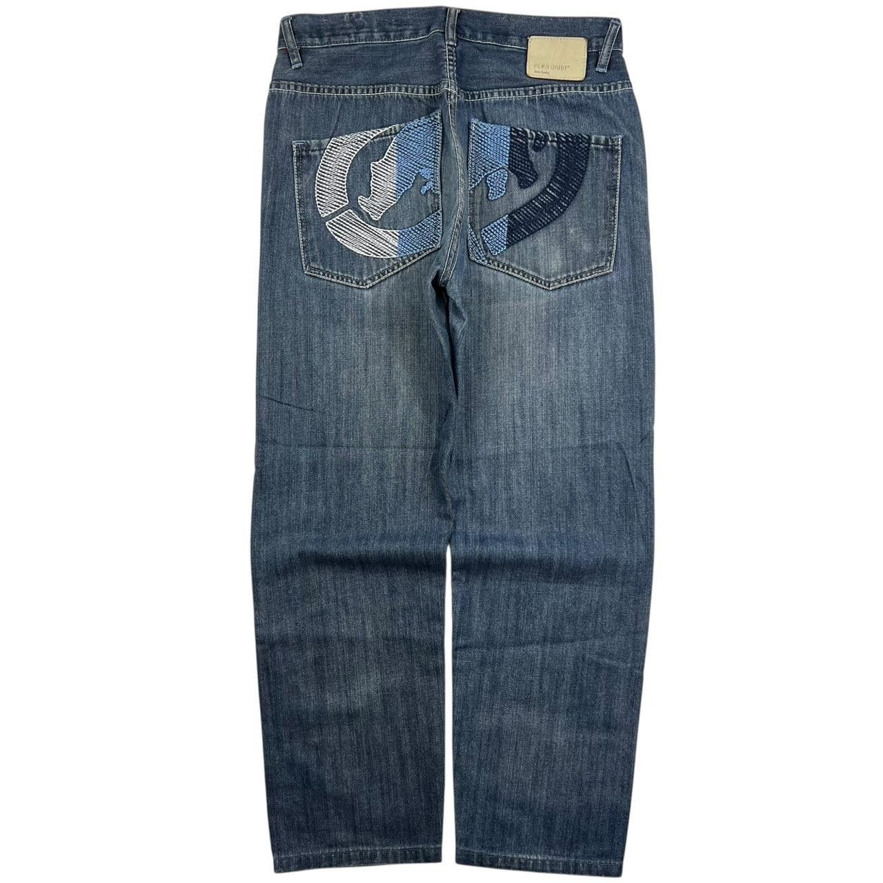 Ecko Unltd. Vintage Ecko Unltd Baggy Embroidered Jeans - Waist: 32” Size US 32 / EU 48 - 1 Thumbnail