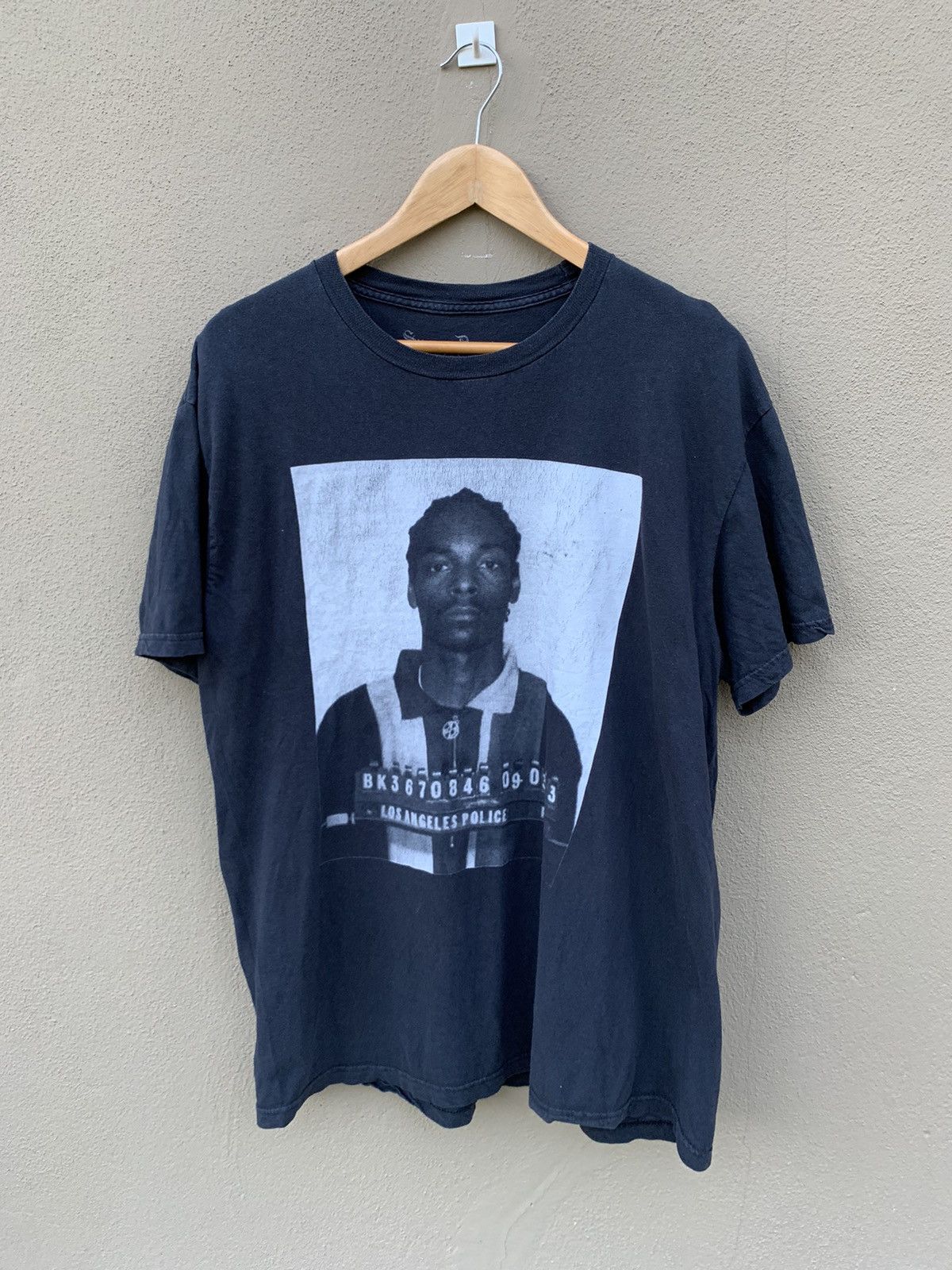 Rap Tees THRASHED Faded Black Snoop Dog Rap Tees Printed Size US L / EU 52-54 / 3 - 1 Thumbnail