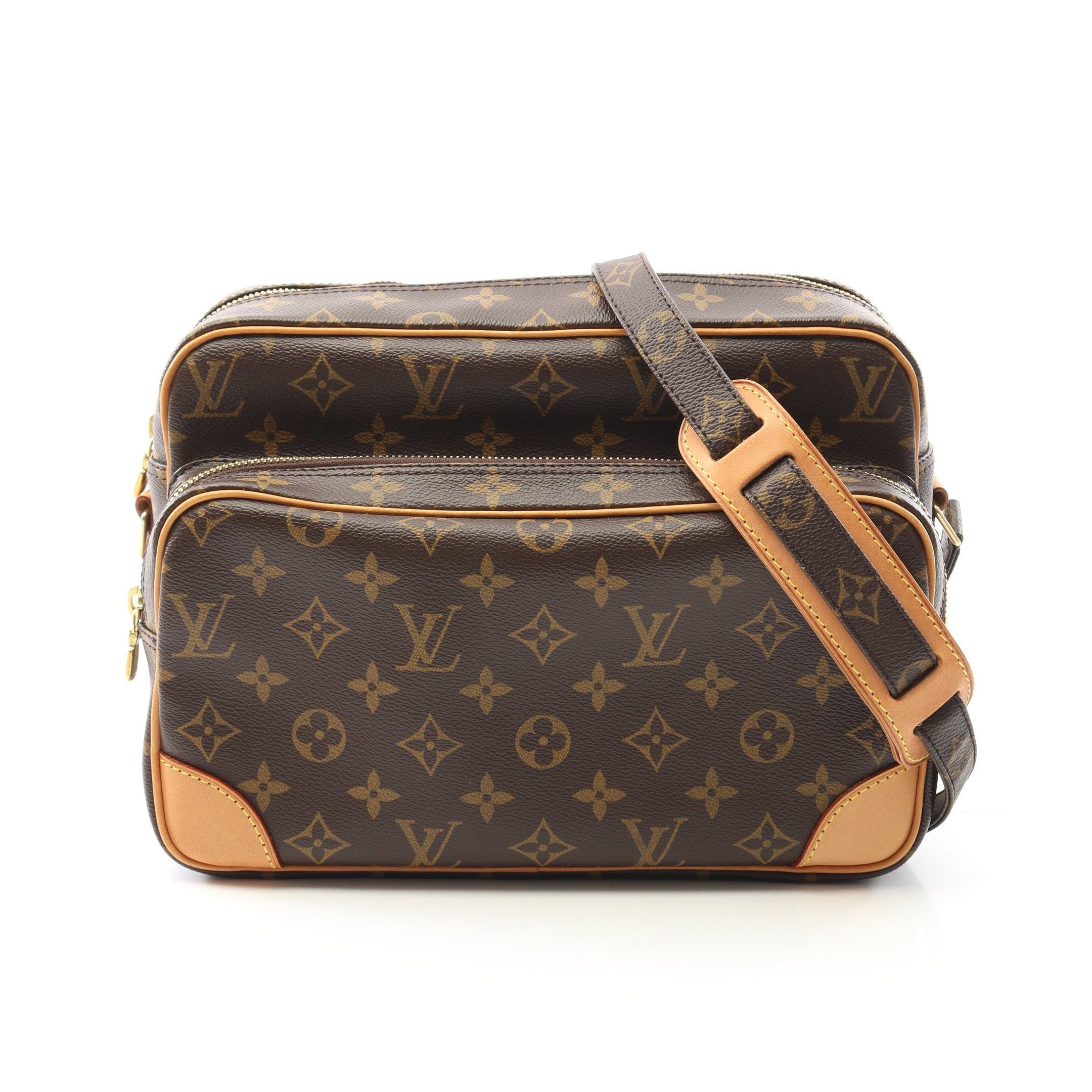 Louis Vuitton Louis Vuitton Nil Monogram Shoulder Bag Leather Brown Size ONE SIZE - 1 Thumbnail