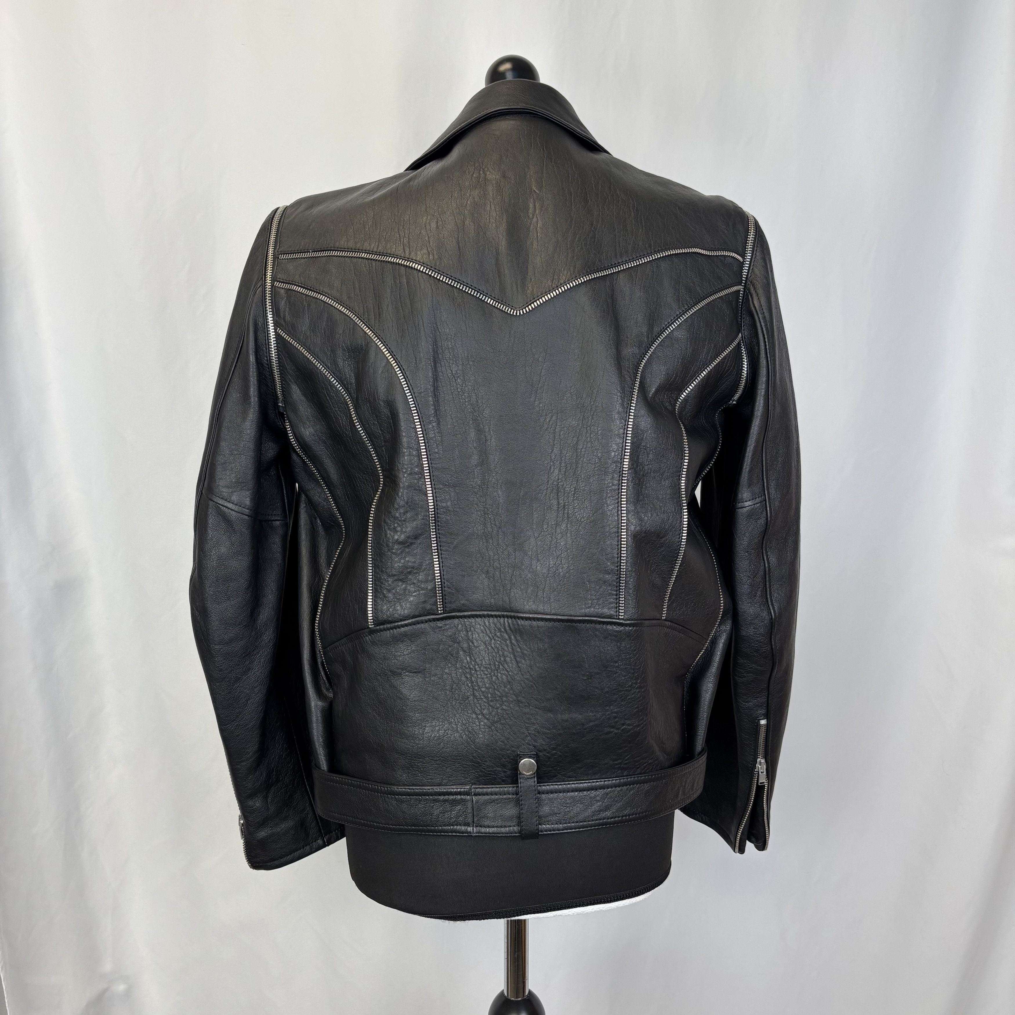 Saint Laurent Paris Saint Laurent Leather Biker Jacket Size US L / EU 52-54 / 3 - 3 Thumbnail