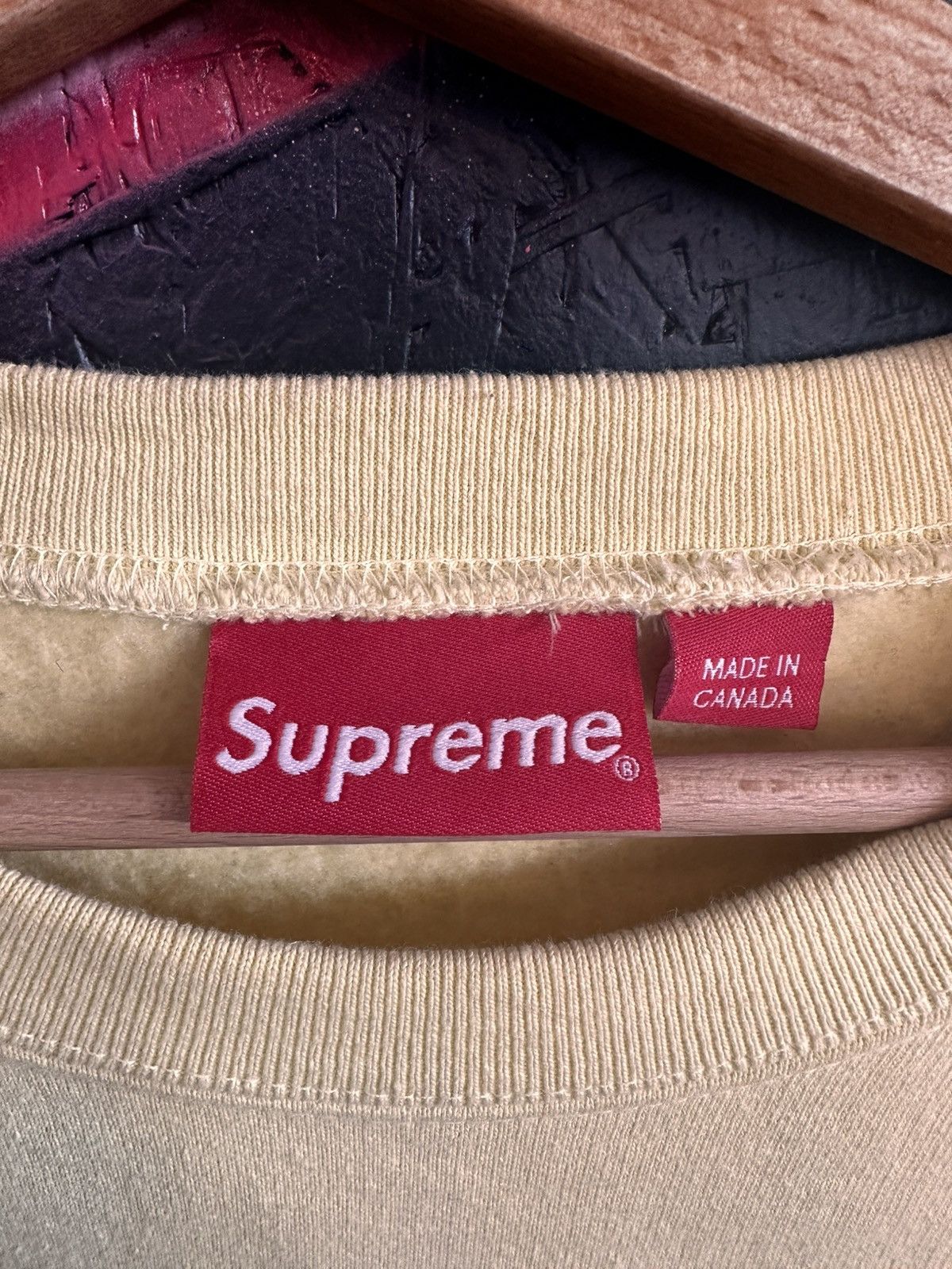 Supreme Supreme Box Logo crewneck yellow Size US M / EU 48-50 / 2 - 3 Thumbnail