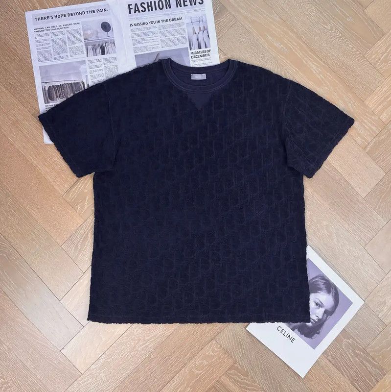 Dior Dior Men's Navy T-Shirt L Size 0089 Size US L / EU 52-54 / 3 - 1 Thumbnail