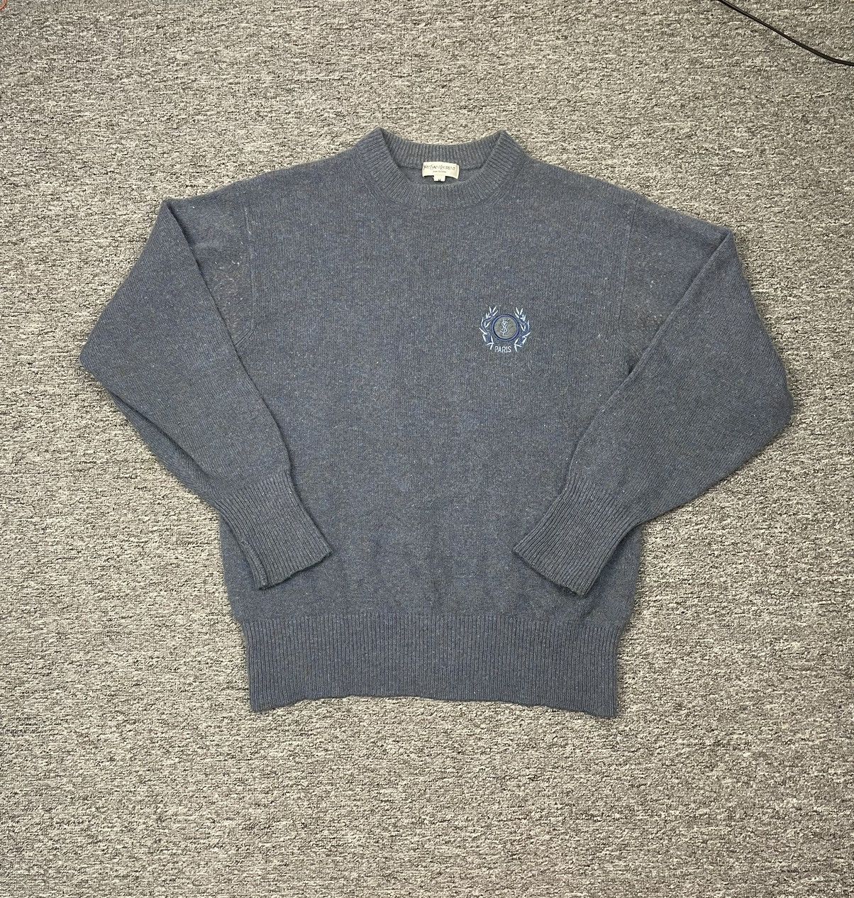 Yves Saint Laurent 90s Vintage Yves Saint Lauren Pullover Sweater Knitwear Size US M / EU 48-50 / 2 - 1 Thumbnail