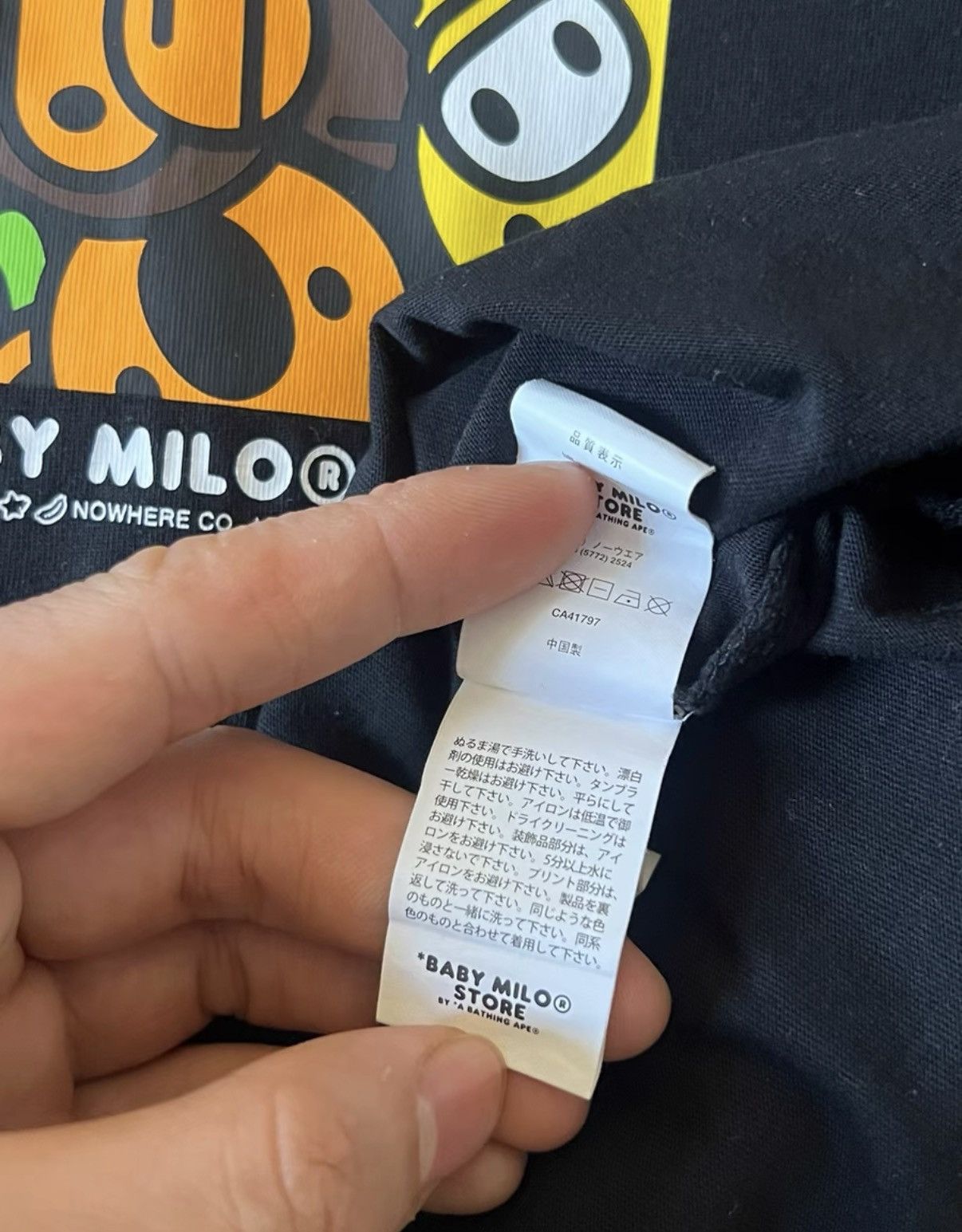 Bape BAPE OG Nigo era, black short-sleeve tee Size US M / EU 48-50 / 2 - 7 Thumbnail