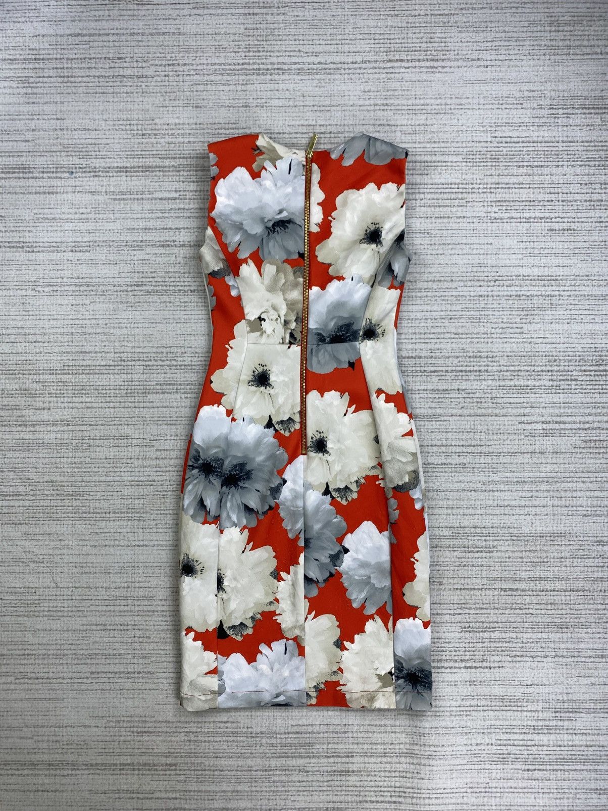 Calvin Klein × Vintage Vintage Calvin Klein Full Printed Floral Sleeveless Dress Size XS / US 0-2 / IT 36-38 - 4 Thumbnail